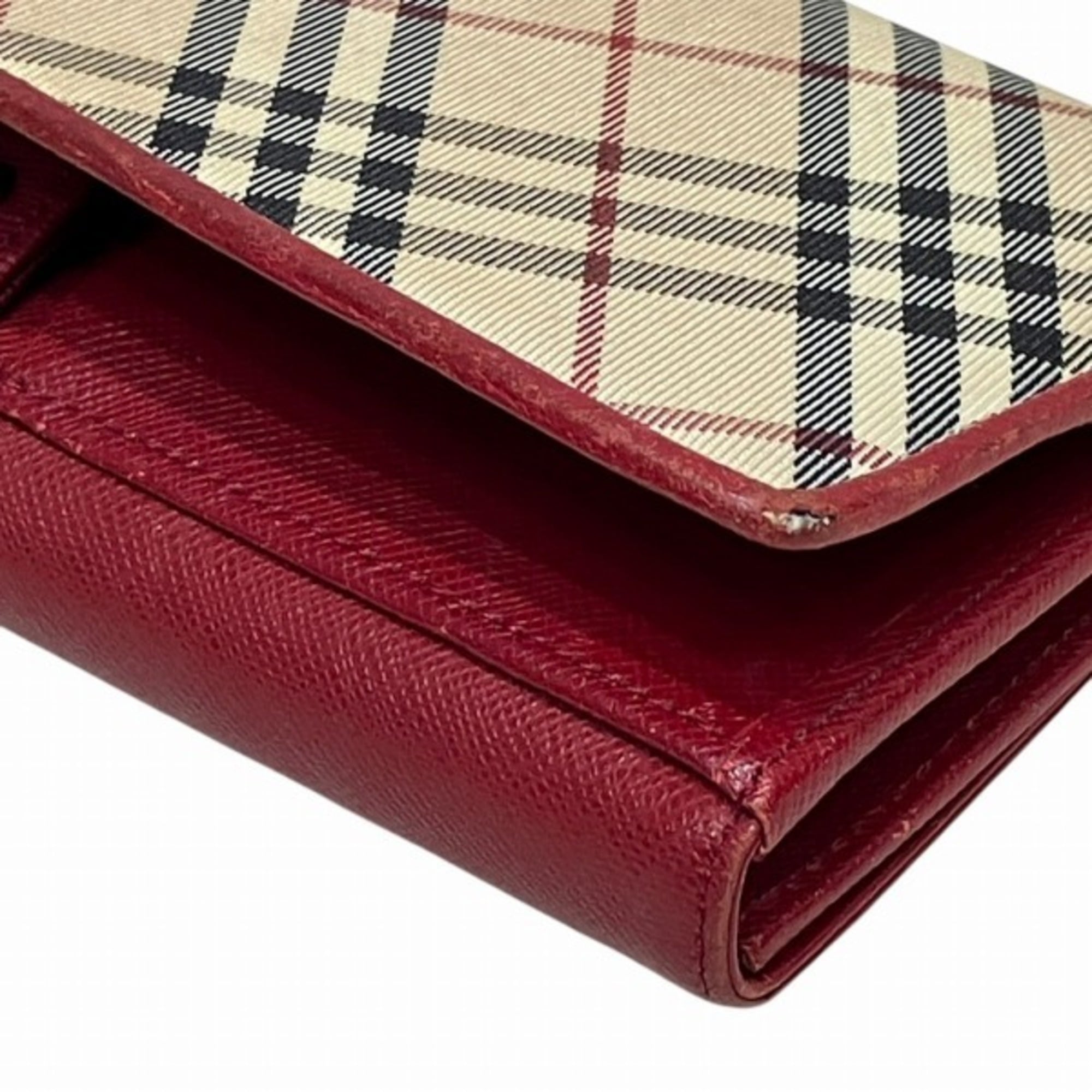 Burberry Multi-Color Leather Long Wallet (Bi-Fold) (Pre-Owned)