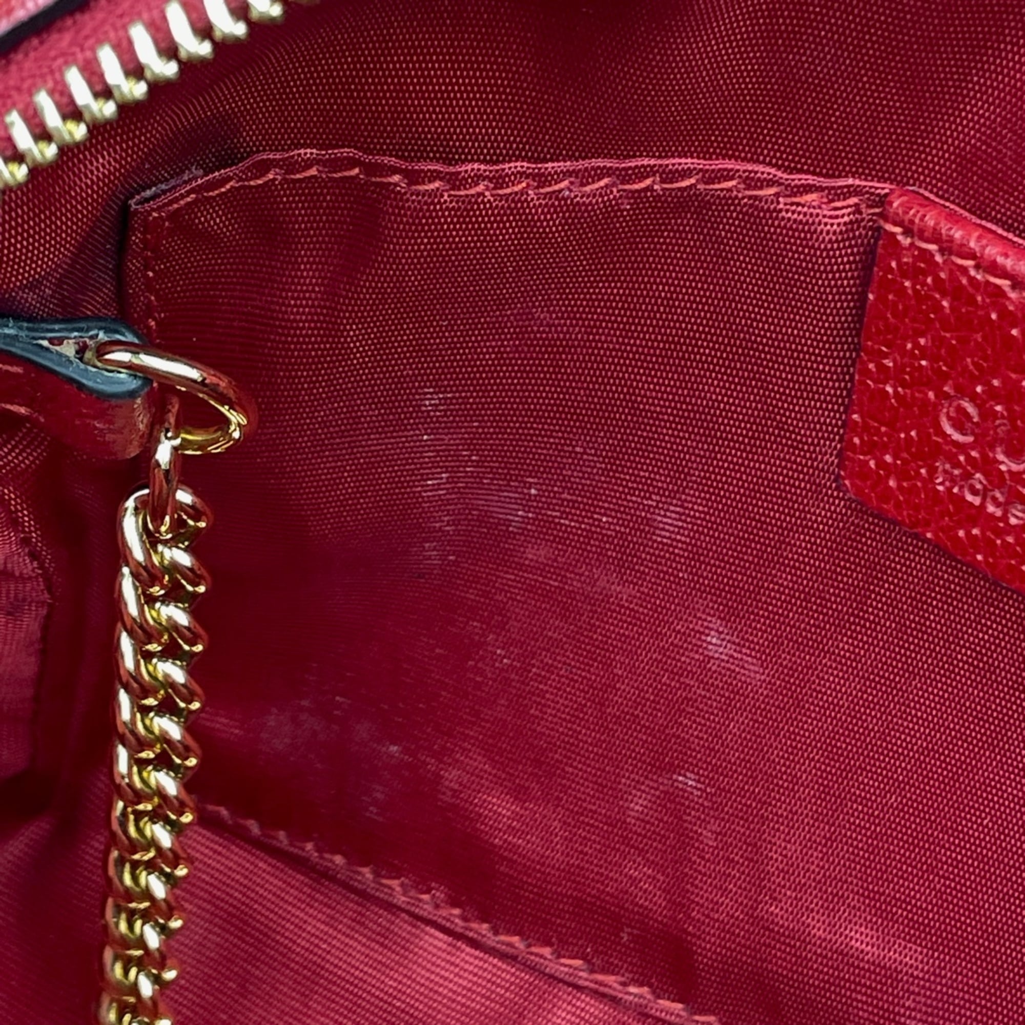 Gucci Blue Red Color White Canvas Shoulder Bag (Pre-Owned)
