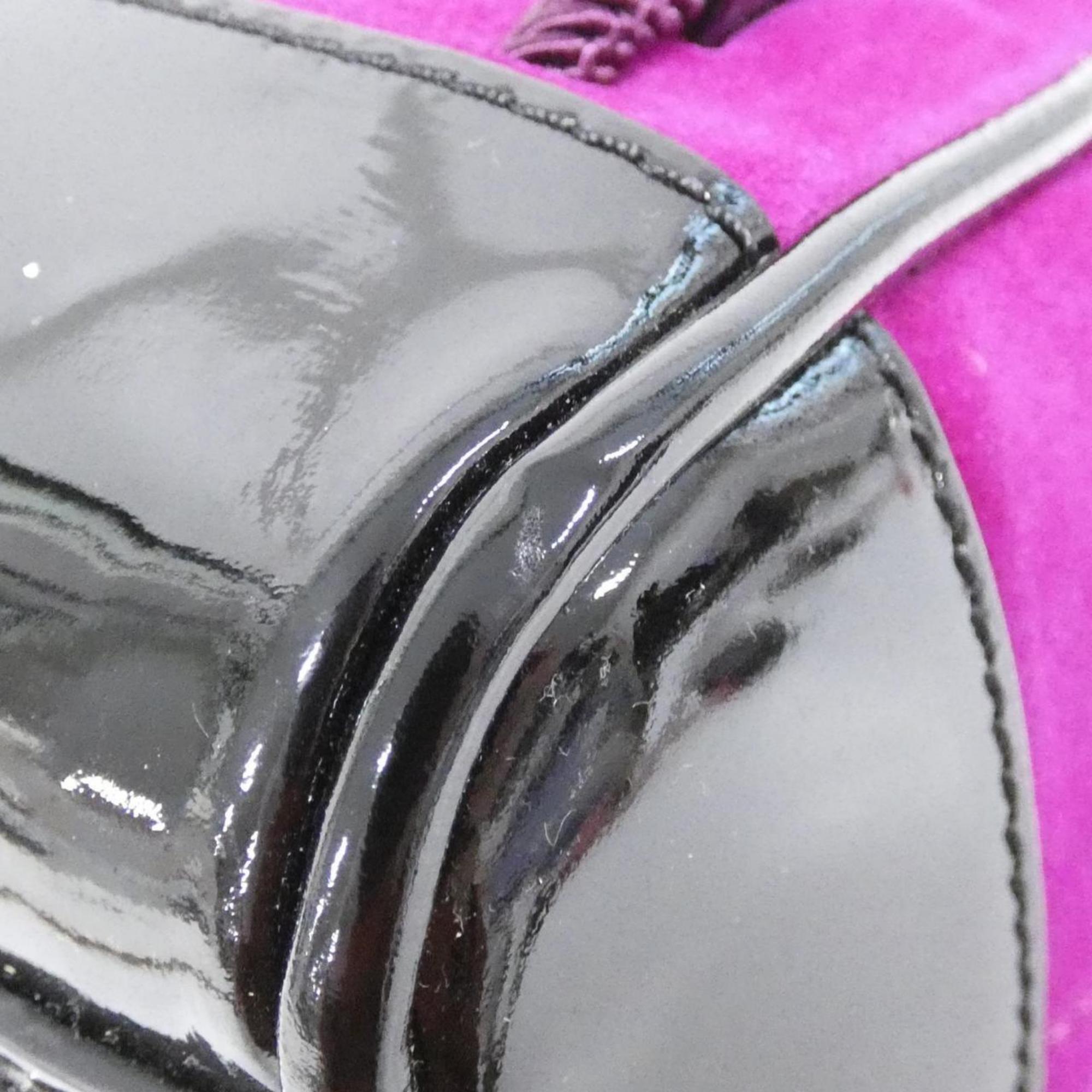 Loewe Purple Leather Handbag (Pre-Owned)