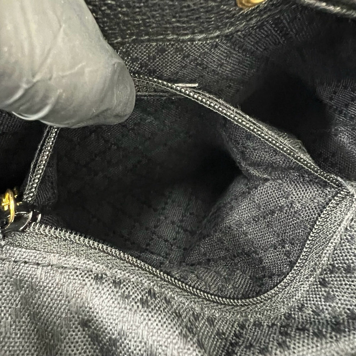 Gucci Black Suede Leather Backpack (Pre-Owned)