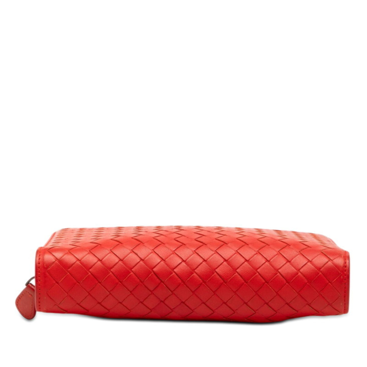 Bottega Veneta Red Color Leather Shoulder Bag (Pre-Owned)