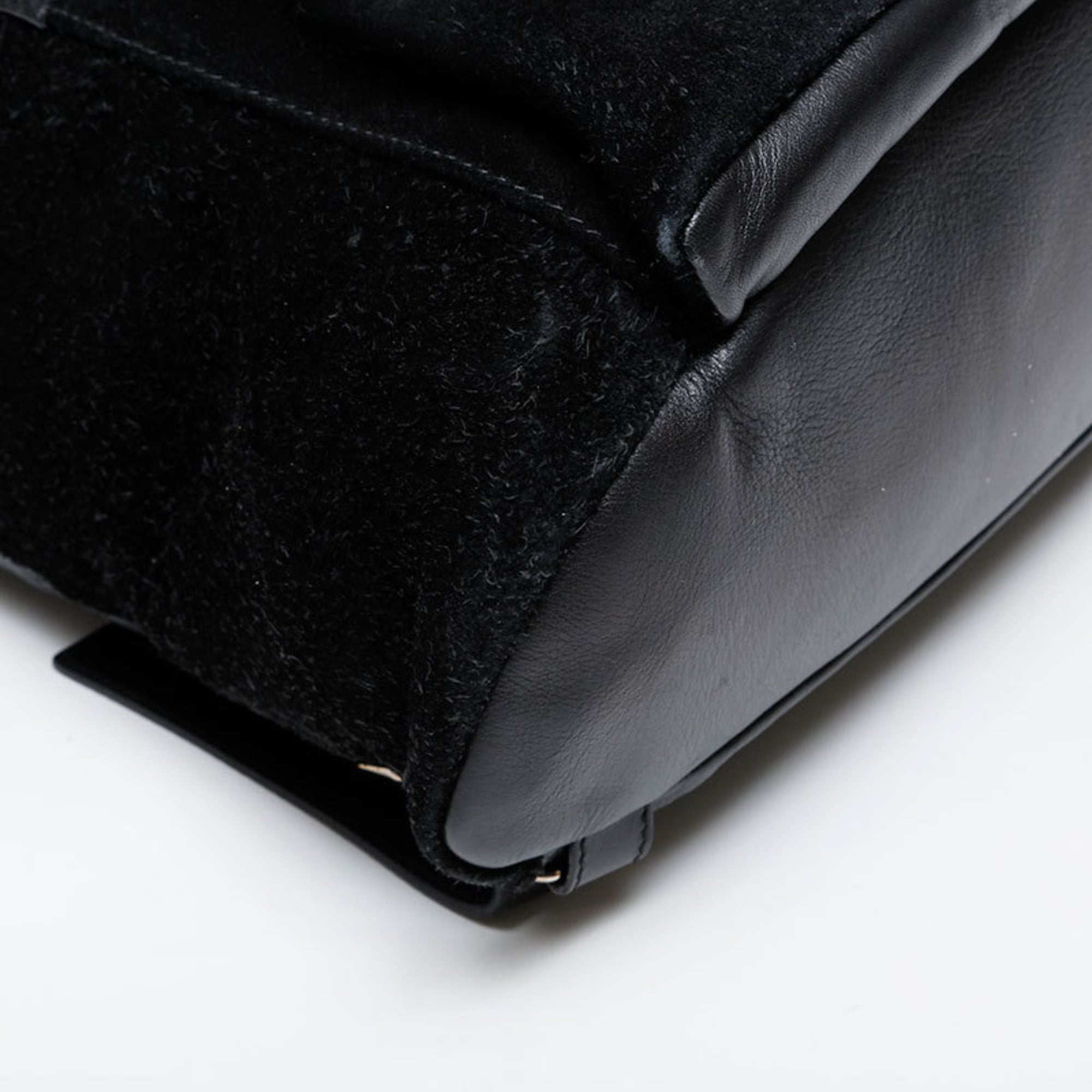 Balenciaga Black Leather Suede Backpack (Pre-Owned)