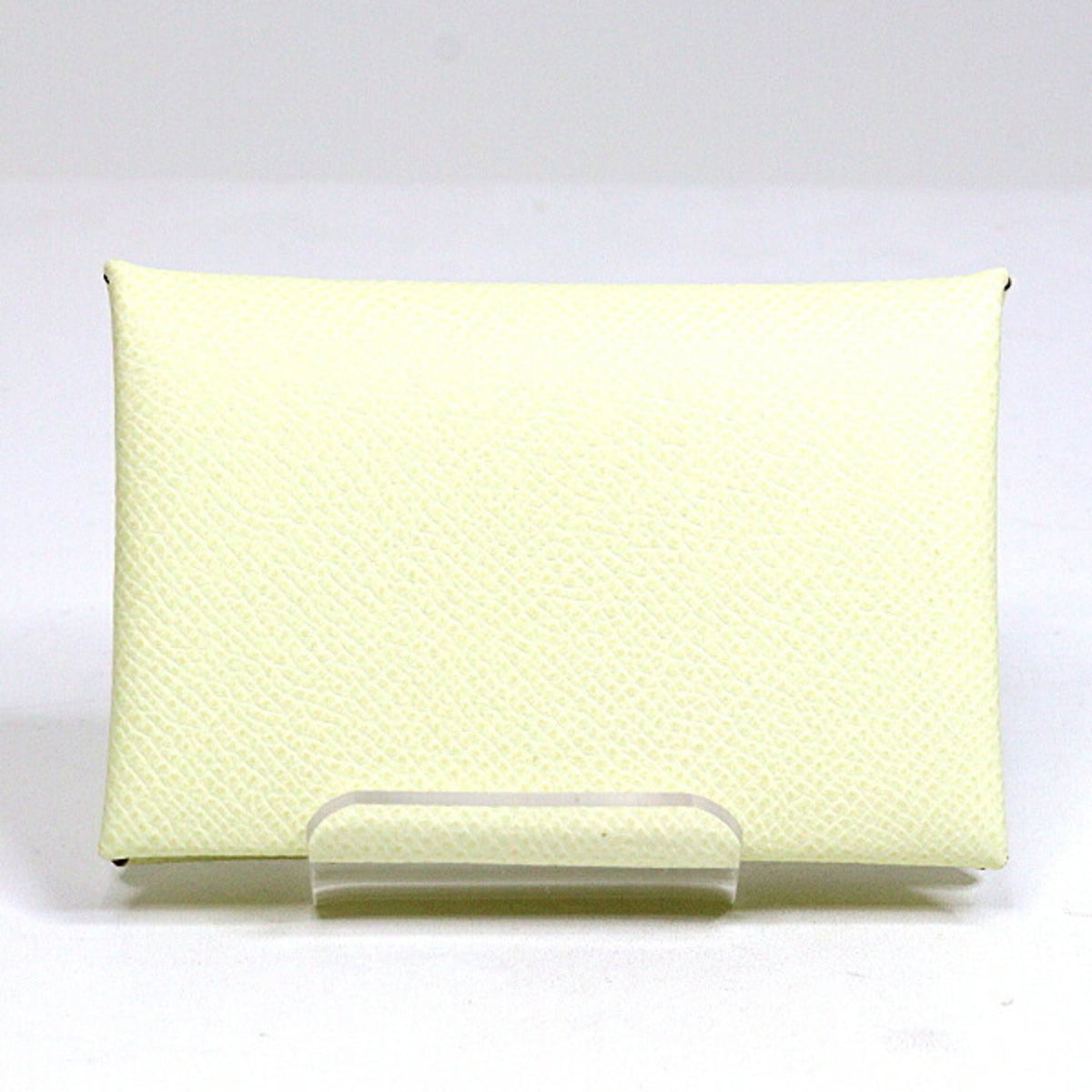 Hermes Jaune Epsom Leather Coin Purse/Coin Case (Pre-Owned)