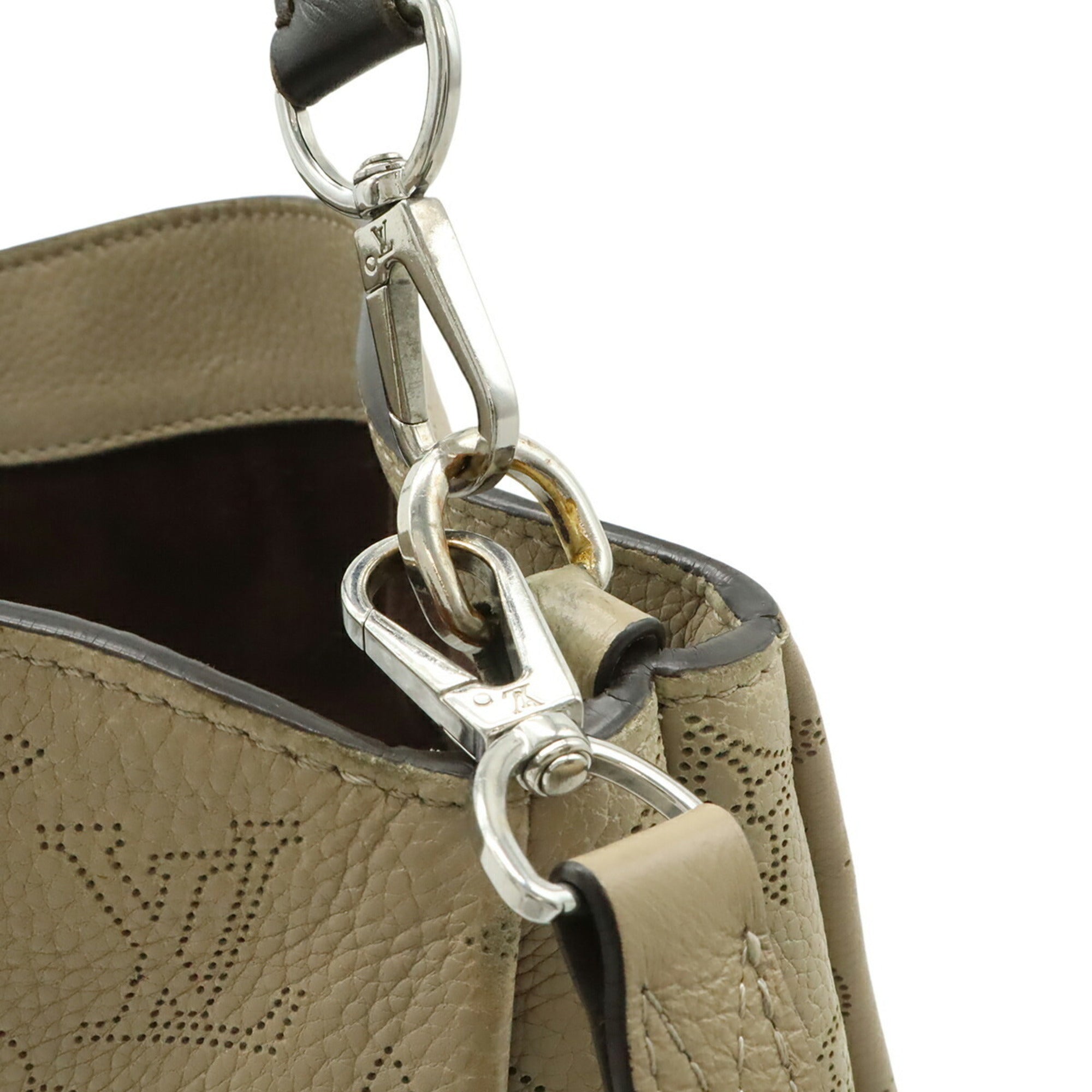 Louis Vuitton Beige Galle Mahina Leather Leather Shoulder Bag (Pre-Owned)