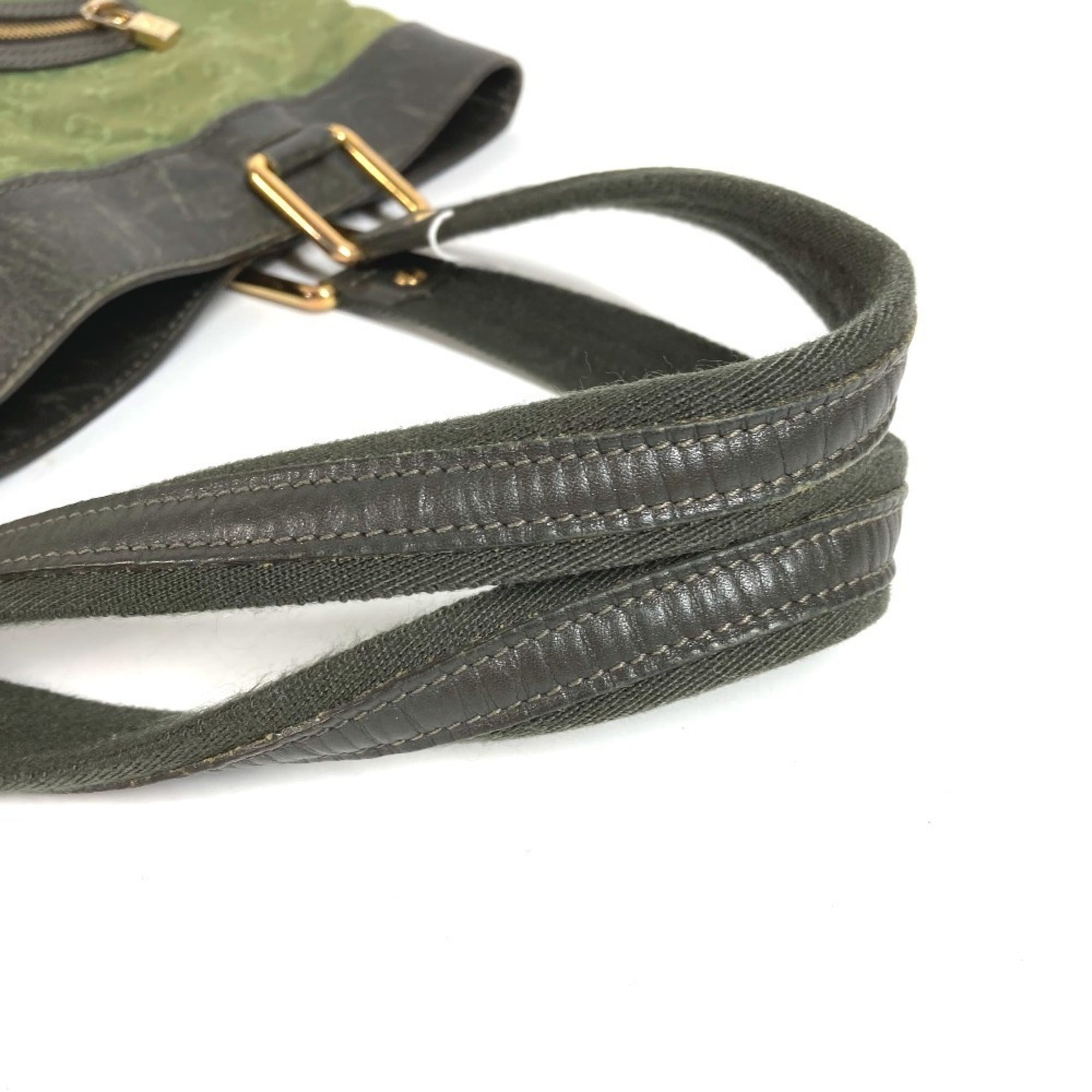 Louis Vuitton Khaki Monogram Mini Shoulder Bag Tote Bag (Pre-Owned)