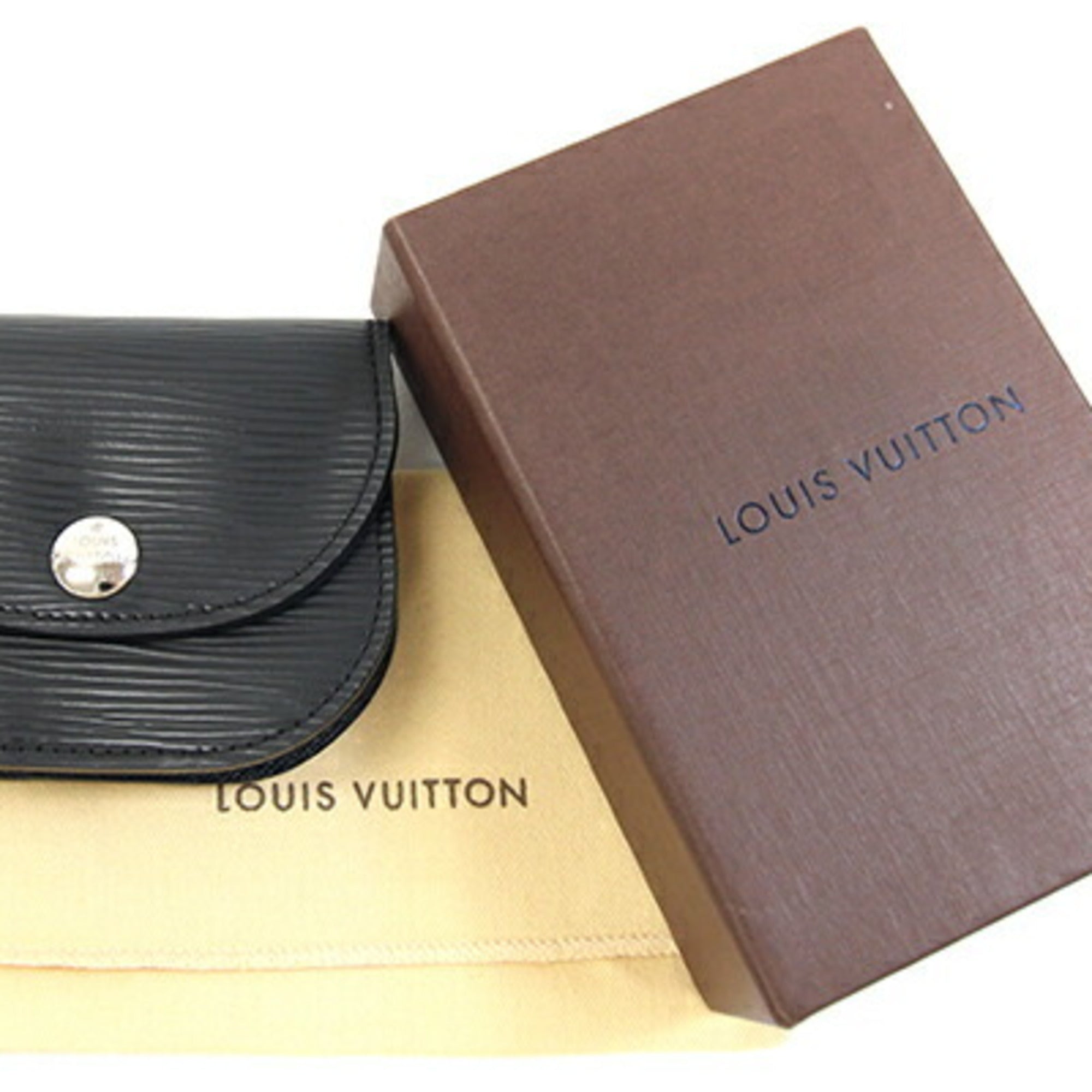 Louis Vuitton Noir Epi Leather Coin Purse/Coin Case (Pre-Owned)