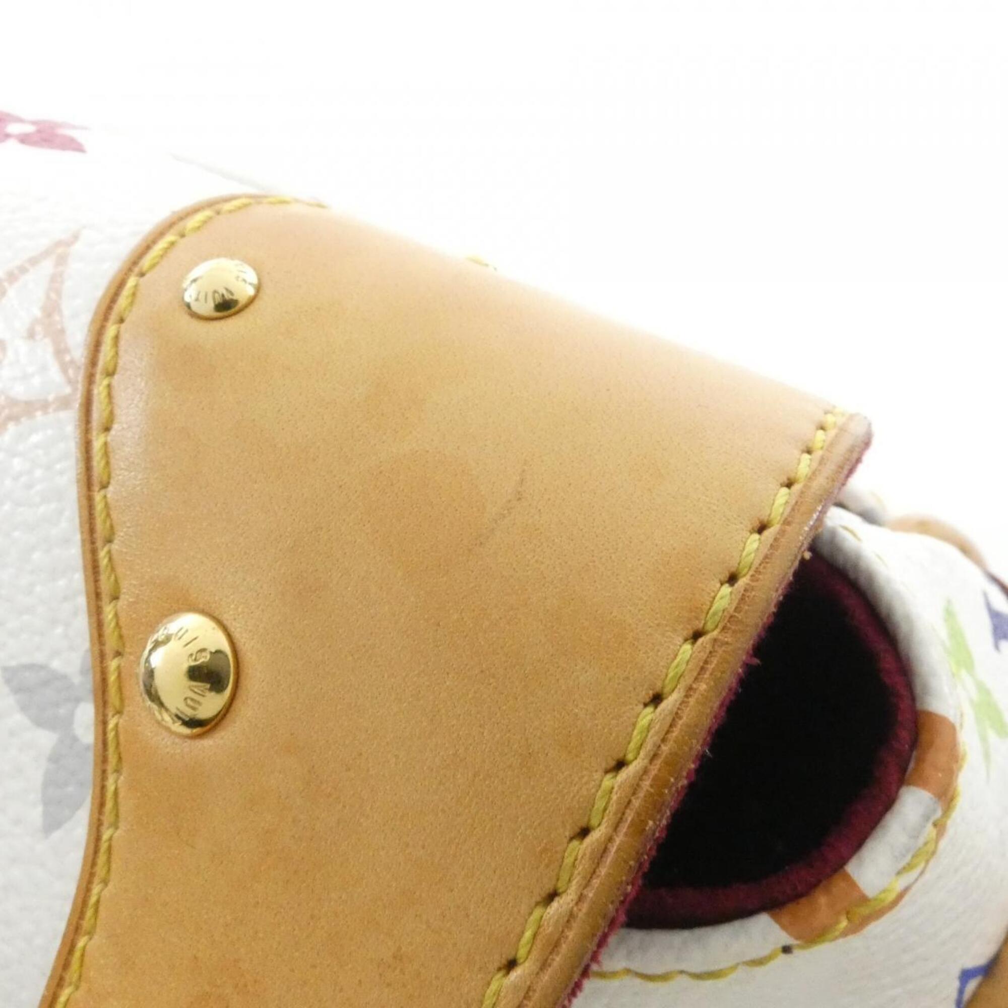 Louis Vuitton Multi-Color White Coated Canvas Shoulder Bag (Pre-Owned)