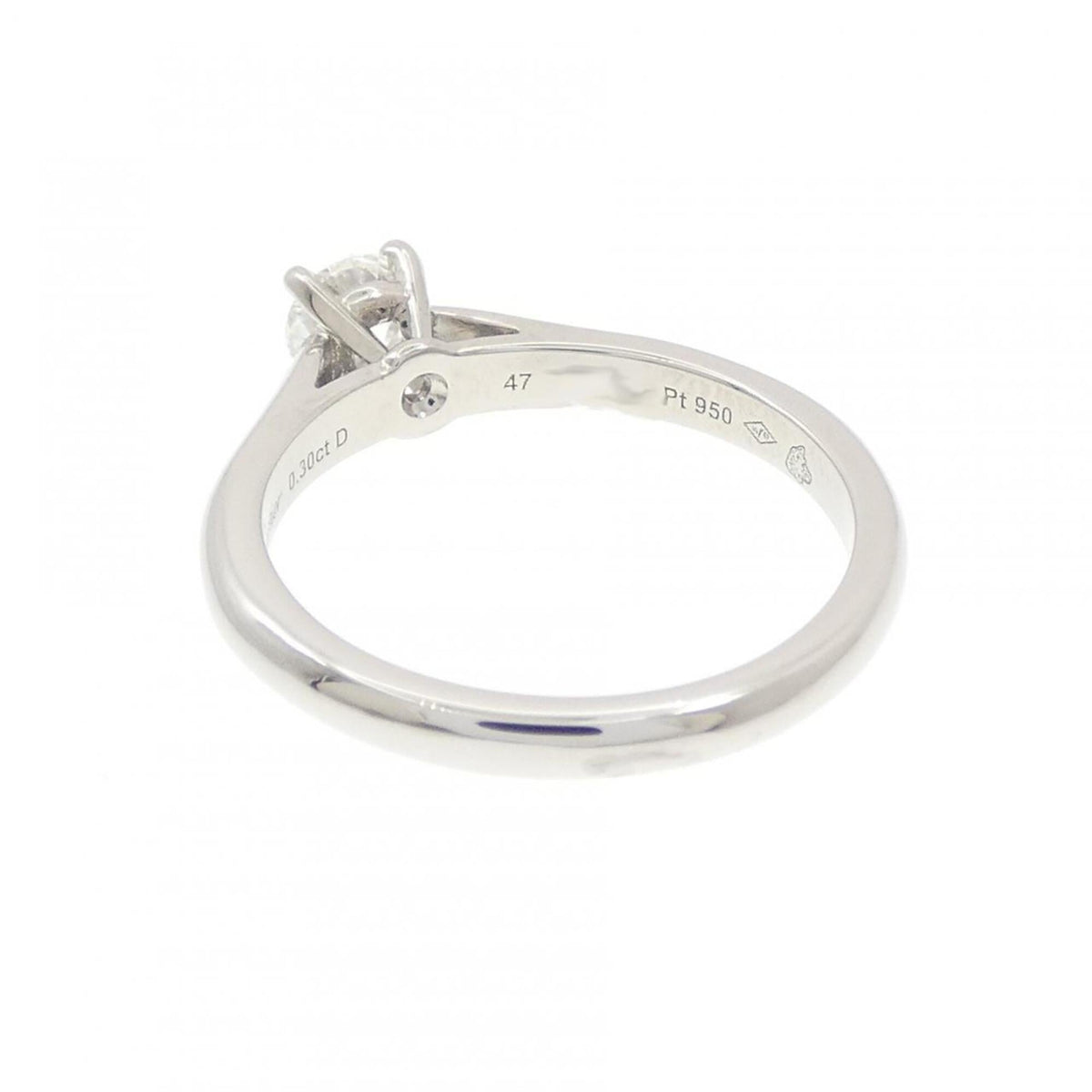 Cartier Silver Platinum 950 Anniversary Ring (Pre-Owned)