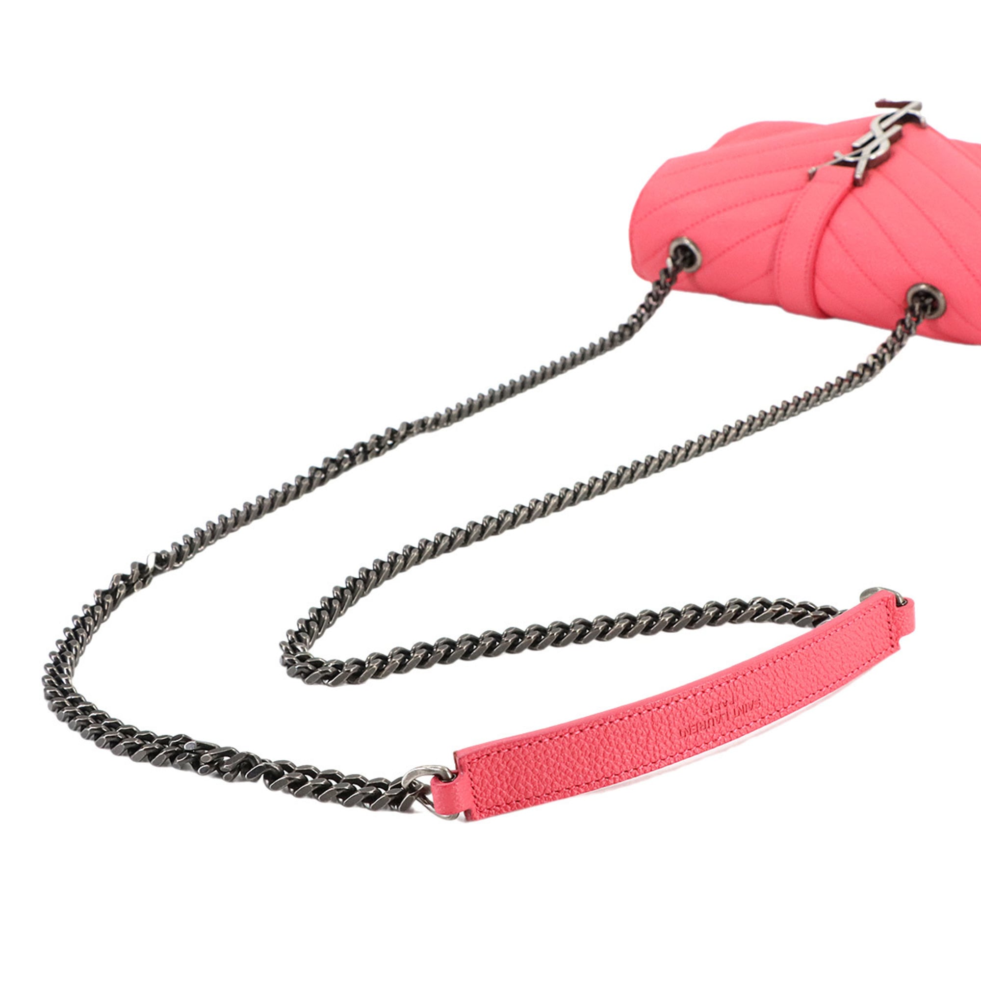 Saint Laurent Pink Leather Shoulder Bag (Pre-Owned)