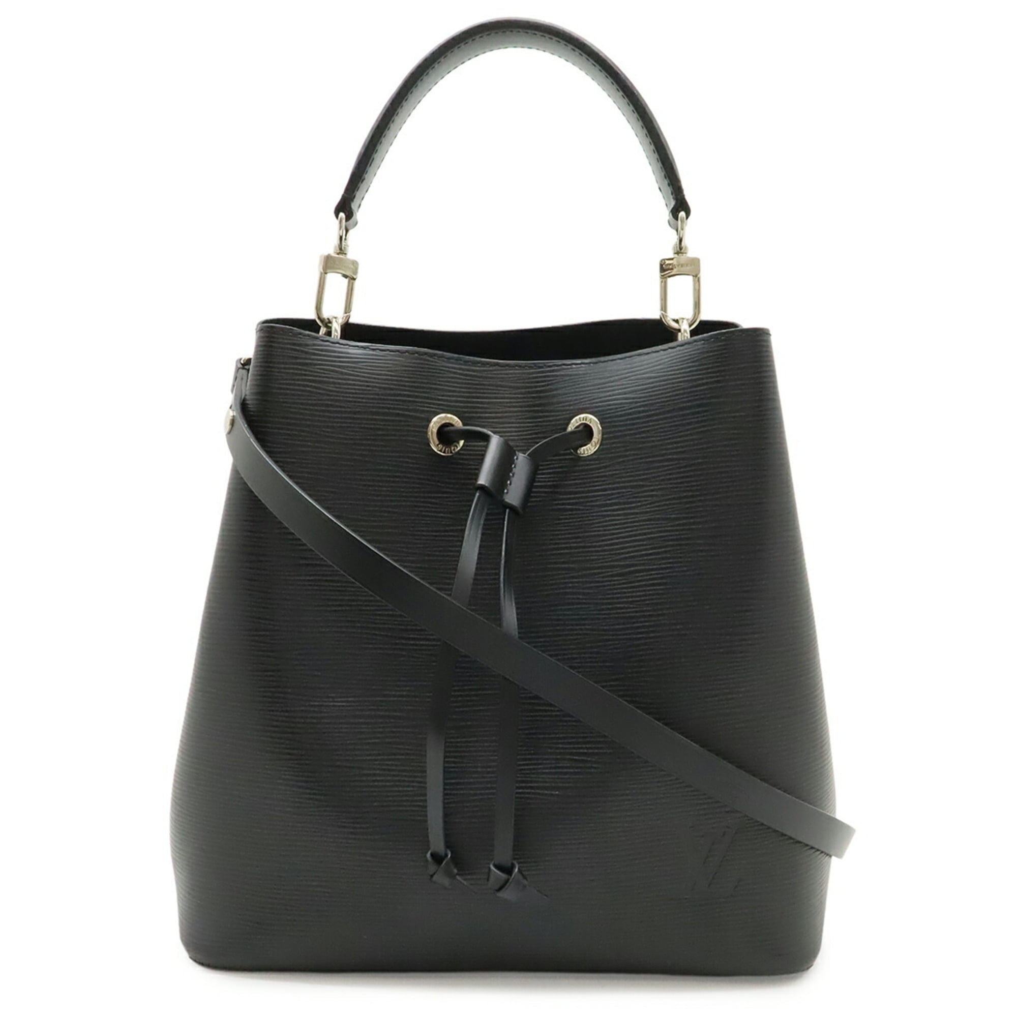 Louis Vuitton Black Noir Epi Leather Handbag Shoulder Bag (Pre-Owned)