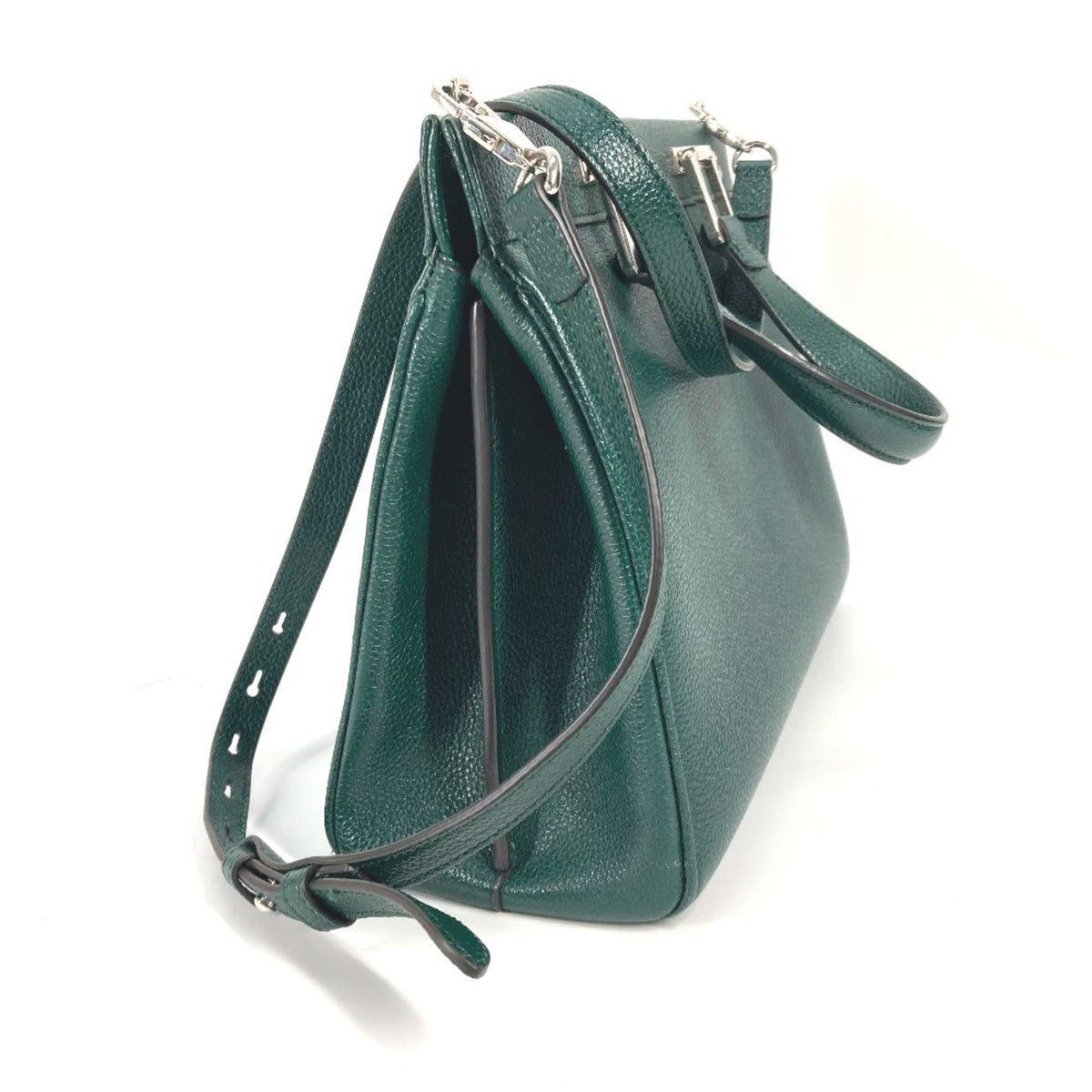 Gucci Green Leather Handbag (Pre-Owned)