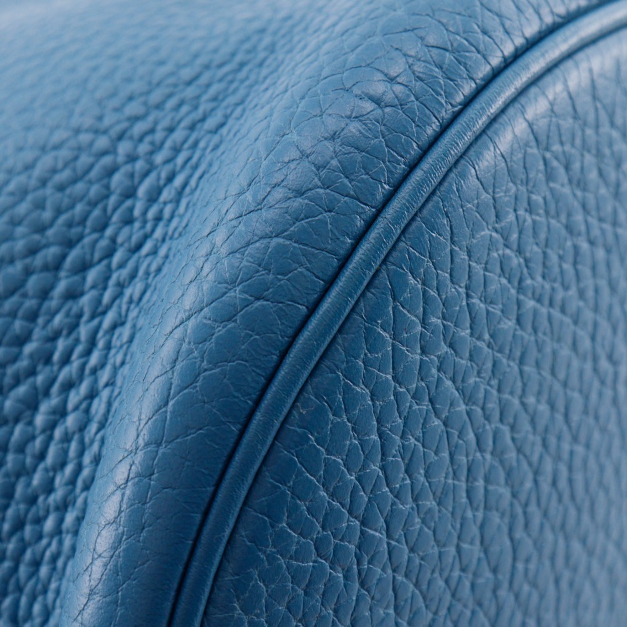 Hermes Blue Blue Jean Taurillon Clemence Leather Shoulder Bag (Pre-Owned)