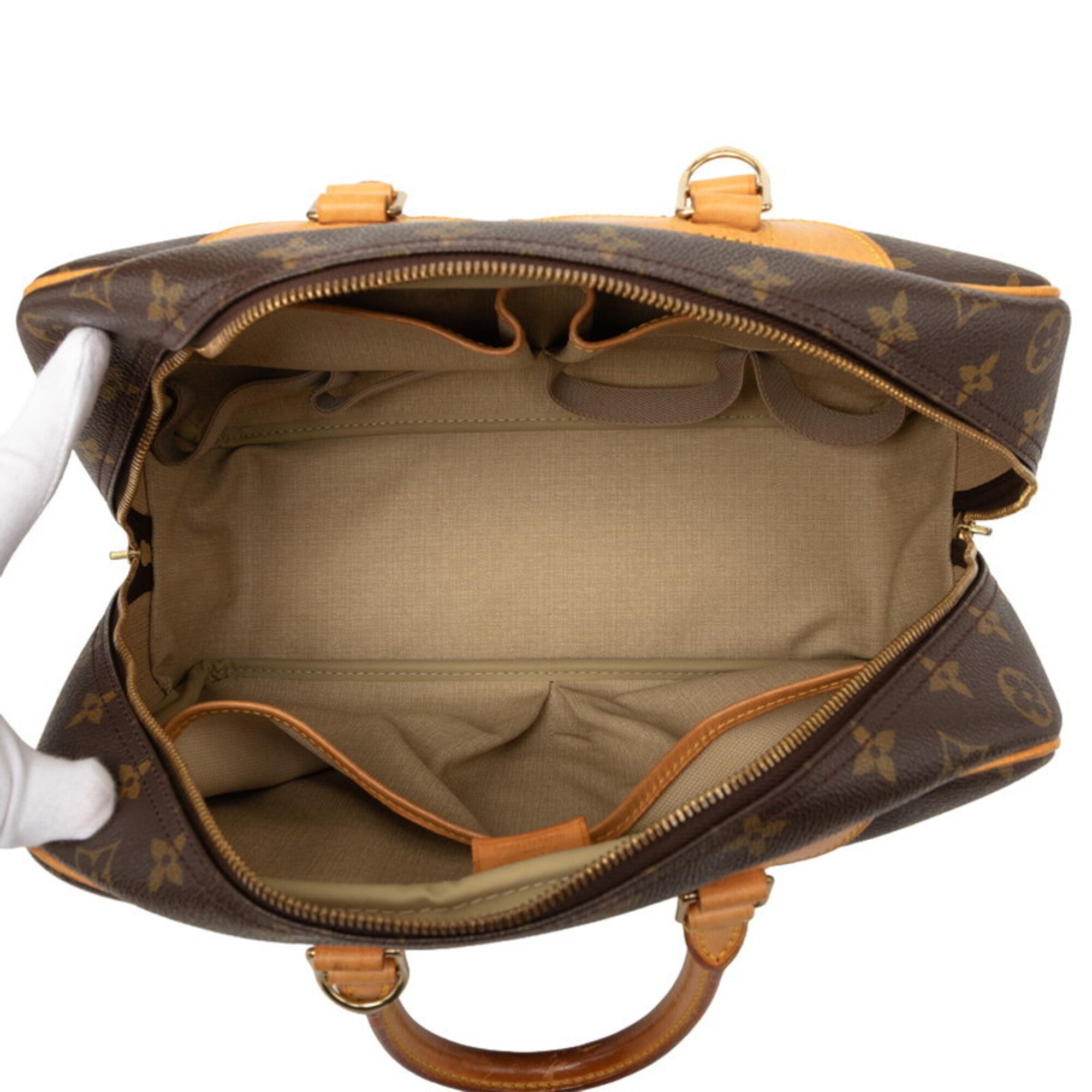 Louis Vuitton Monogram Brown Pvc Leather Handbag (Pre-Owned)
