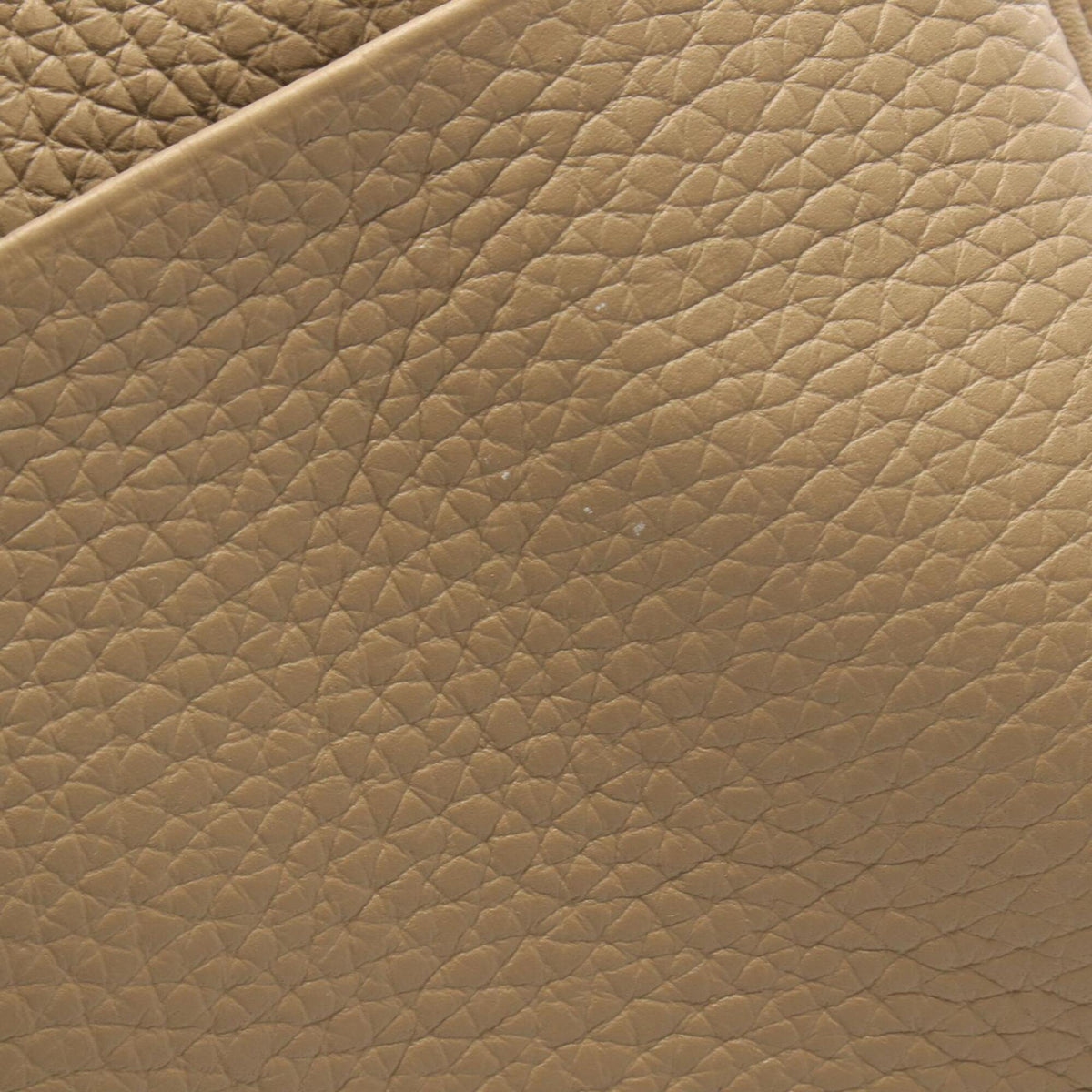 Hermes Beige Taurillon Clemence Leather Handbag Shoulder Bag (Pre-Owned)