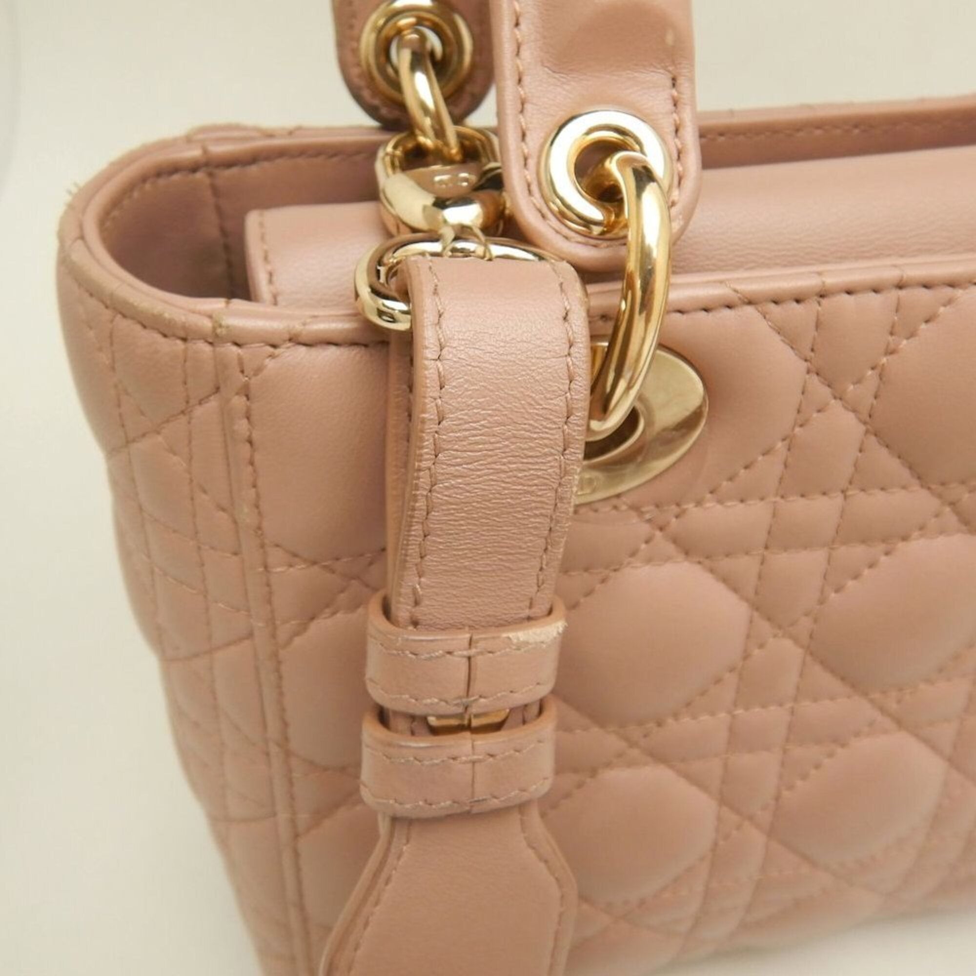Christian Dior Pink Leather Handbag (Pre-Owned)