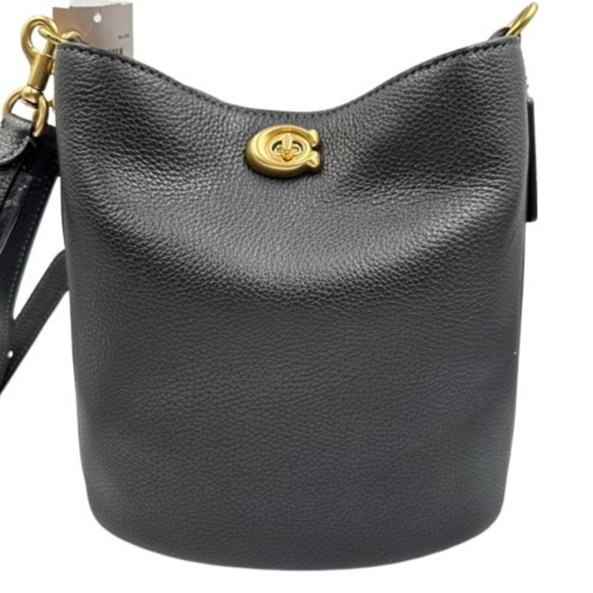 Coach Black Leather Shoulder Bag (Pre-Owned)