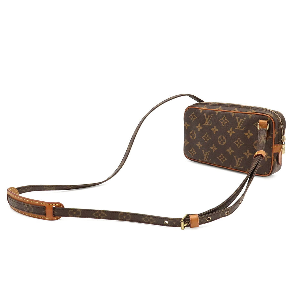 Louis Vuitton Brown Monogram Canvas Pvc Coated Canvas Pochette Shoulder Bag (Pre-Owned)