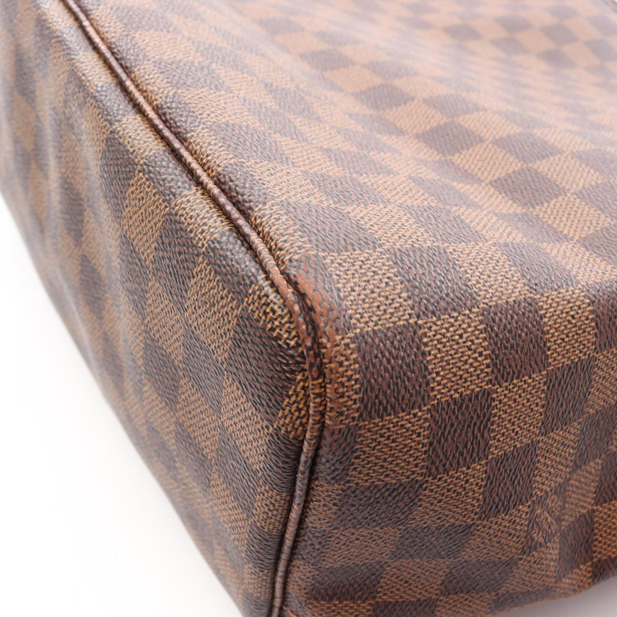Louis Vuitton Brown Coated Canvas Leather Handbag Tote Bag (Pre-Owned)