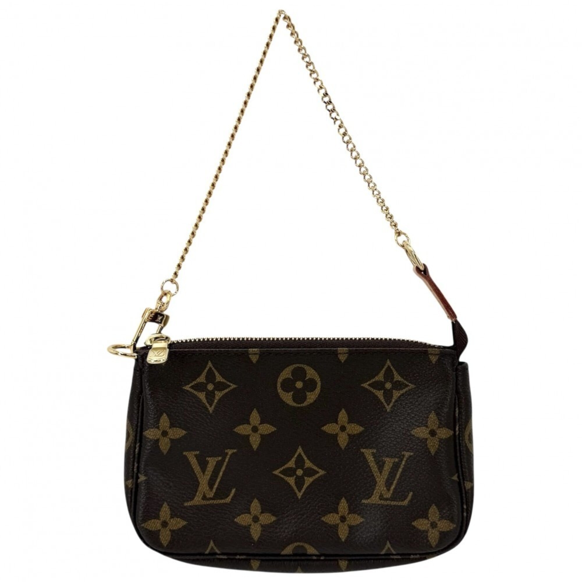 Louis Vuitton Brown Monogram Handbag Pochette Pouch (Pre-Owned)