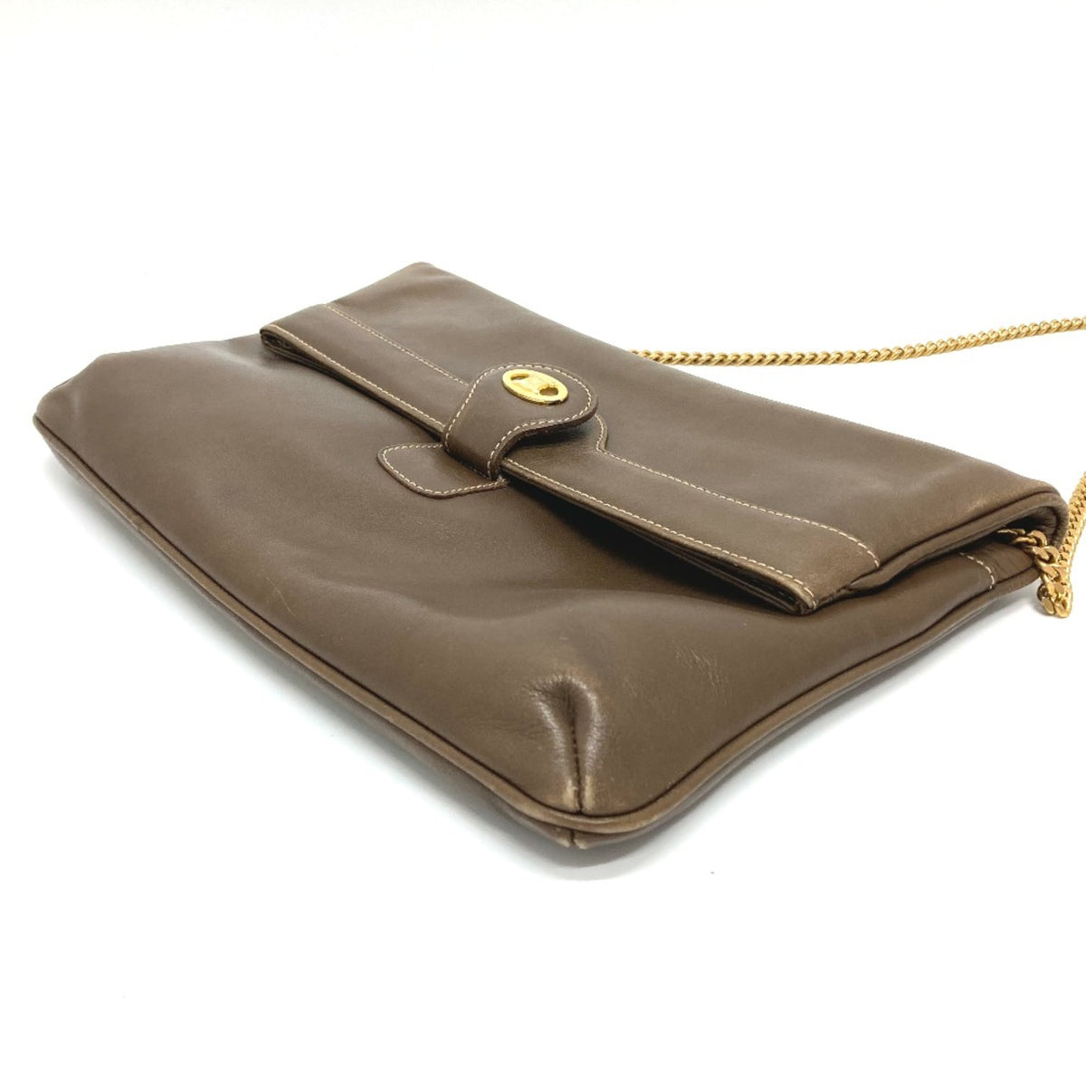 Celine Brown Leather Shoulder Bag (Pre-Owned)