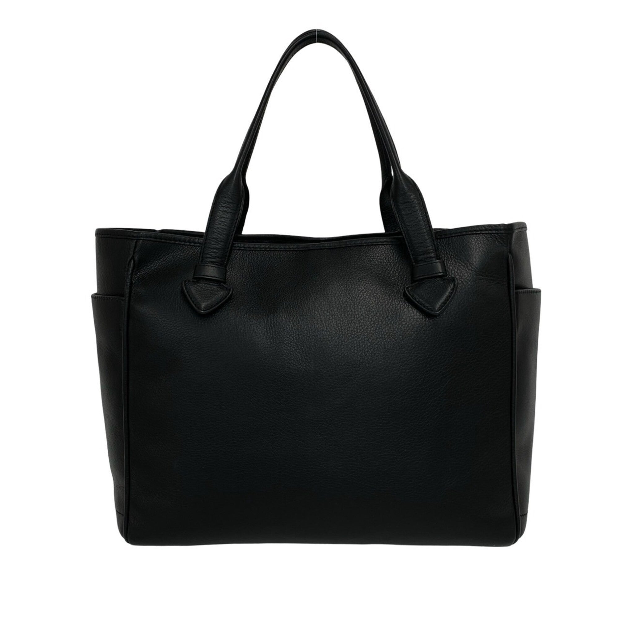 Loewe Black Leather Handbag Shoulder Bag Tote Bag (Pre-Owned)
