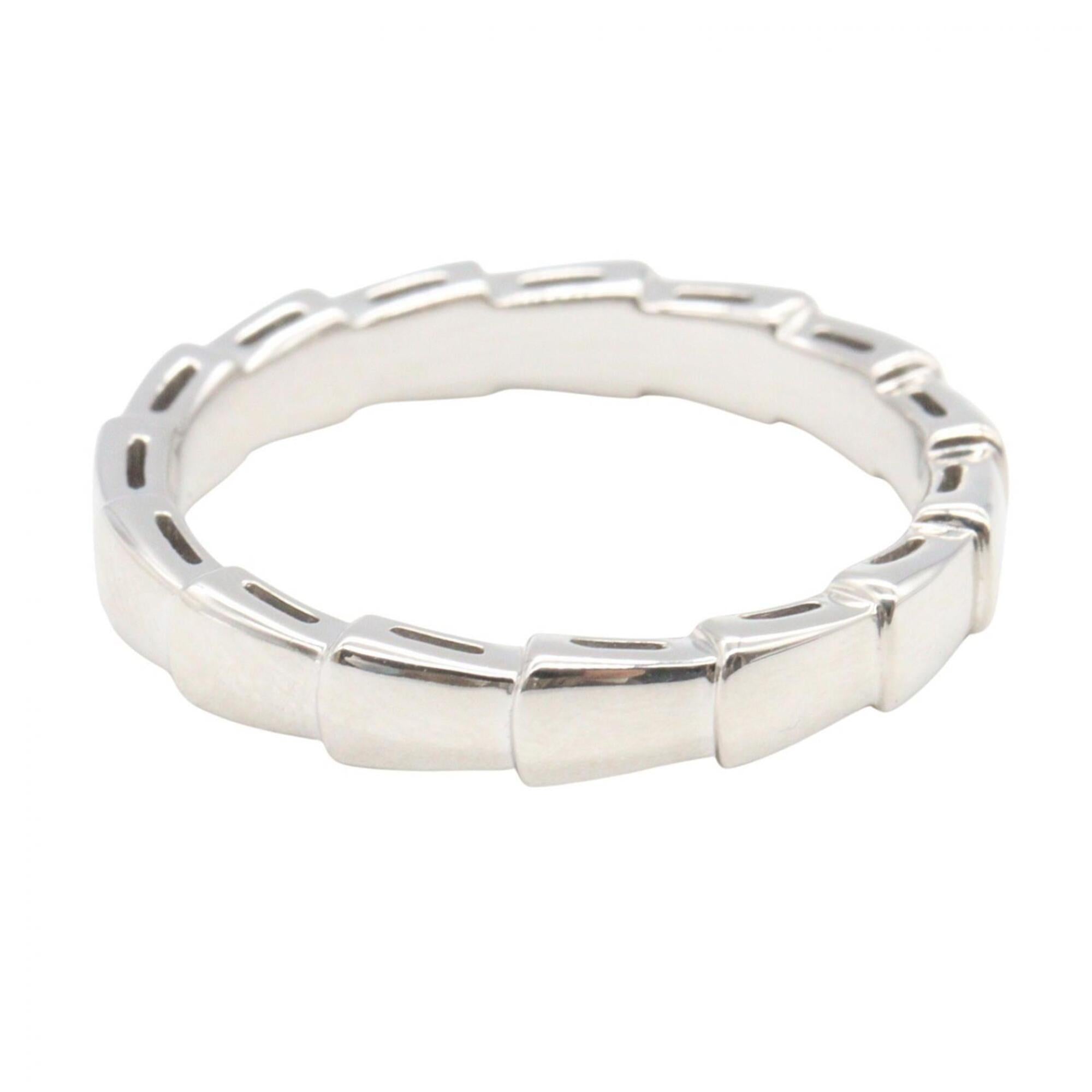 Bvlgari Silver White Gold (18K) Band Ring (Pre-Owned)