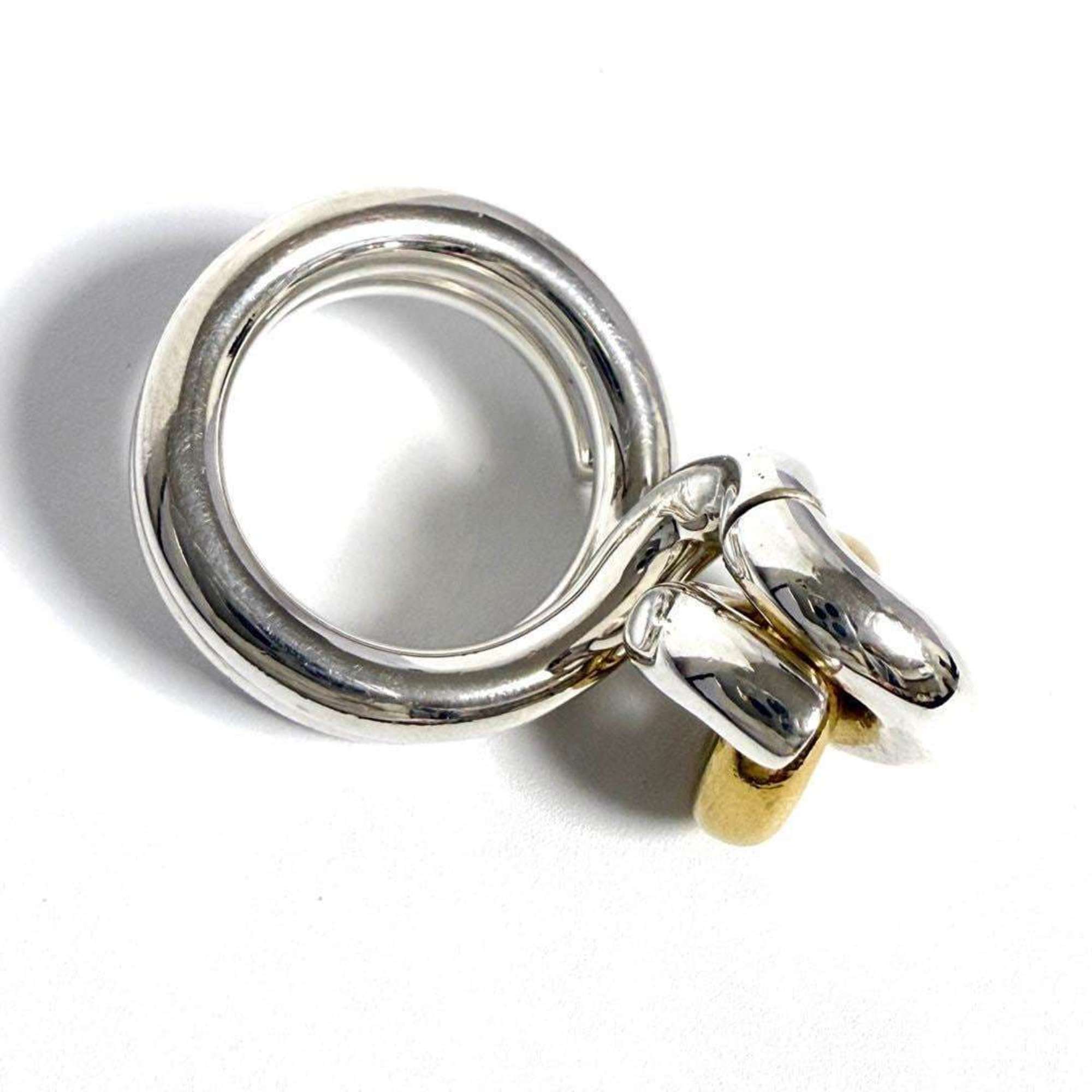 Bottega Veneta Silver 925 Band Ring (Pre-Owned)