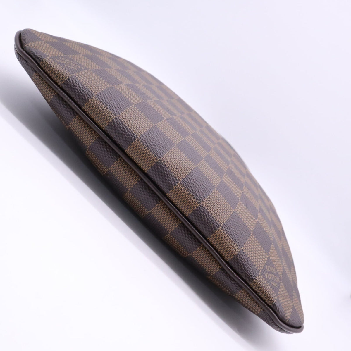 Louis Vuitton Beige Brown Coated Canvas Leather Pochette Shoulder Bag (Pre-Owned)
