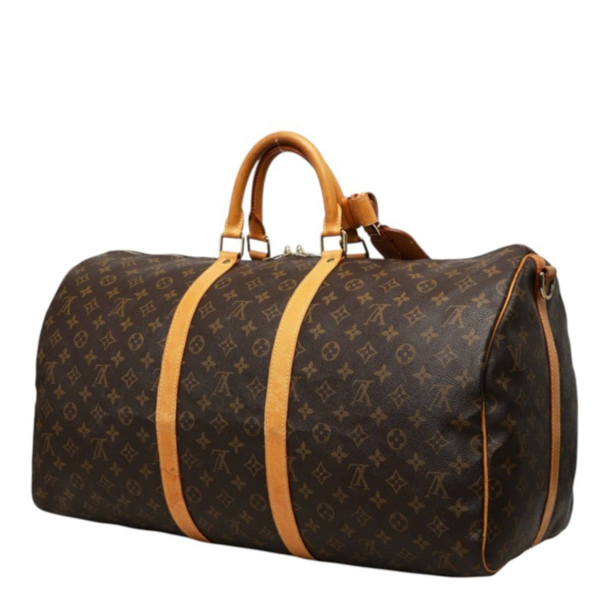 Louis Vuitton Monogram Brown Pvc Leather Boston Bag Shoulder Bag (Pre-Owned)