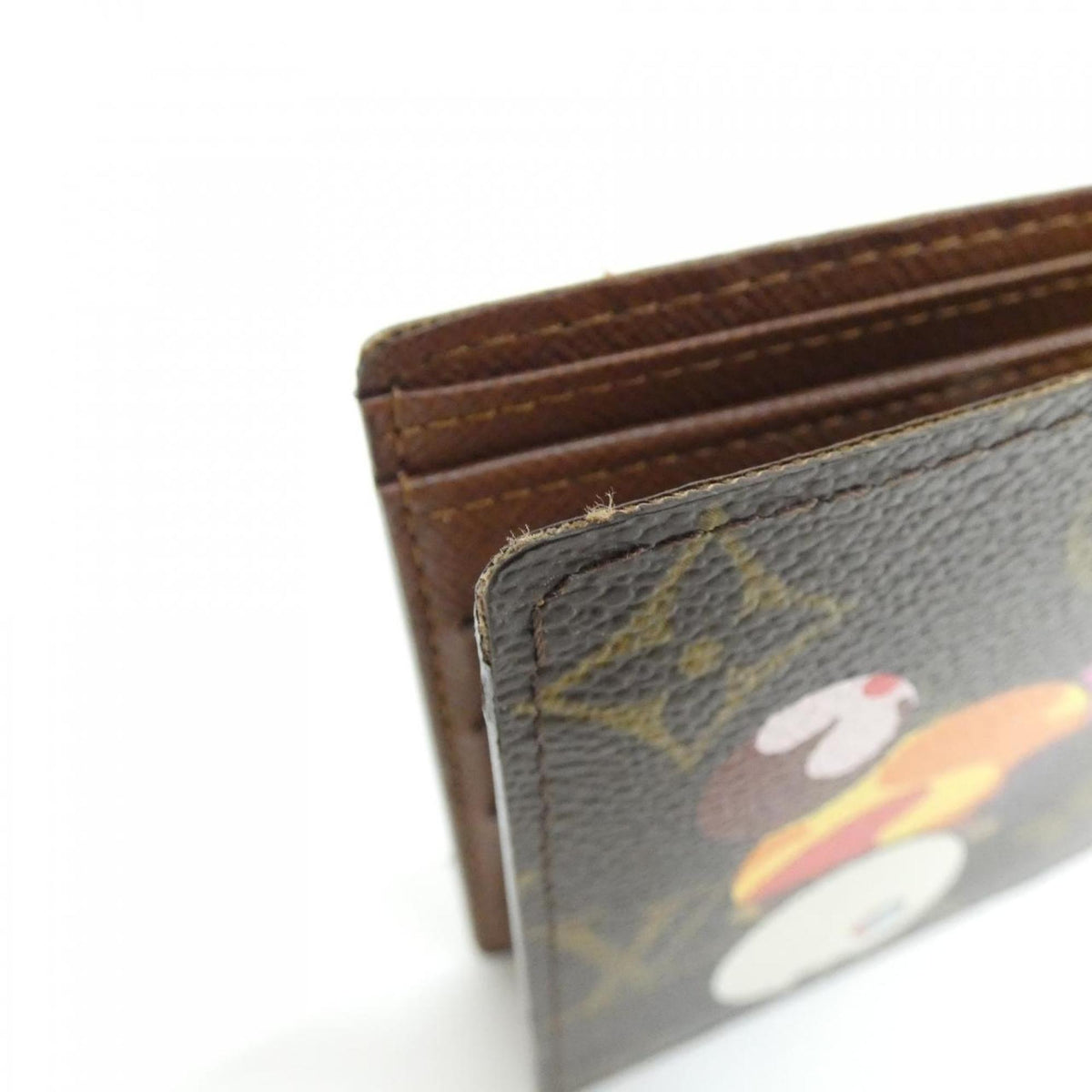 Louis Vuitton Marron Coated Canvas Wallet (Bi-Fold) (Pre-Owned)
