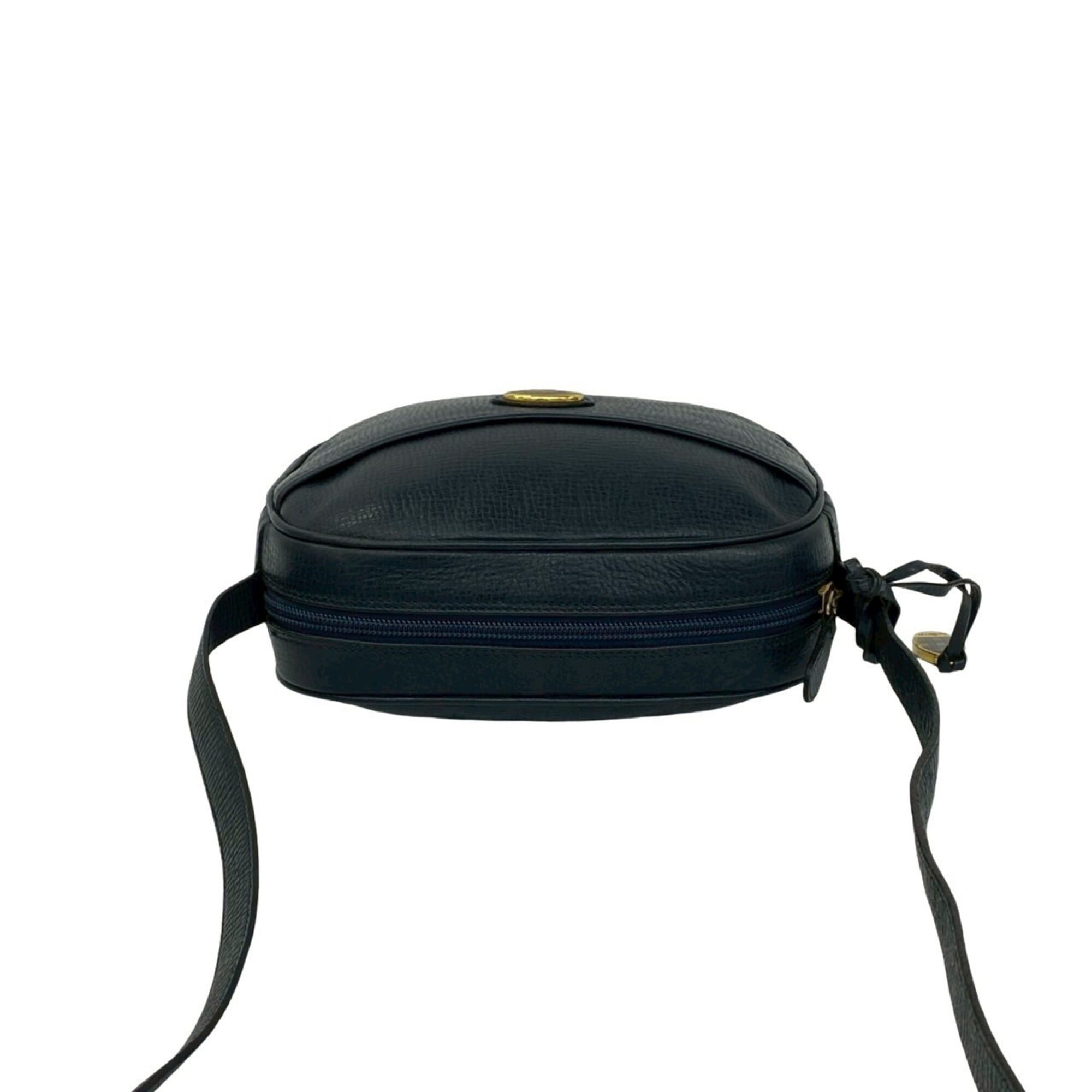 Burberry Navy Leather Shoulder Bag (Pre-Owned)