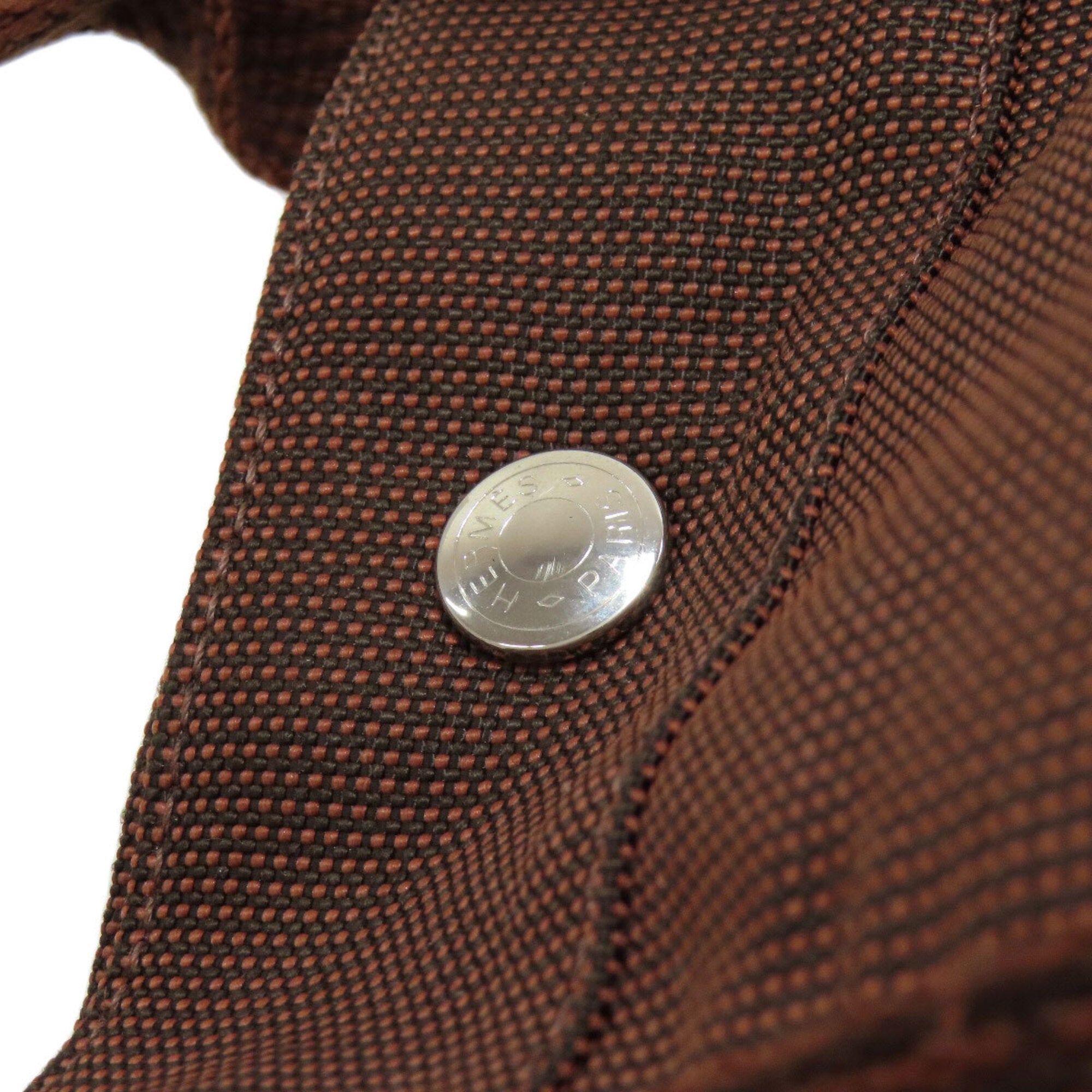 Hermes Brown Canvas Backpack (Pre-Owned)
