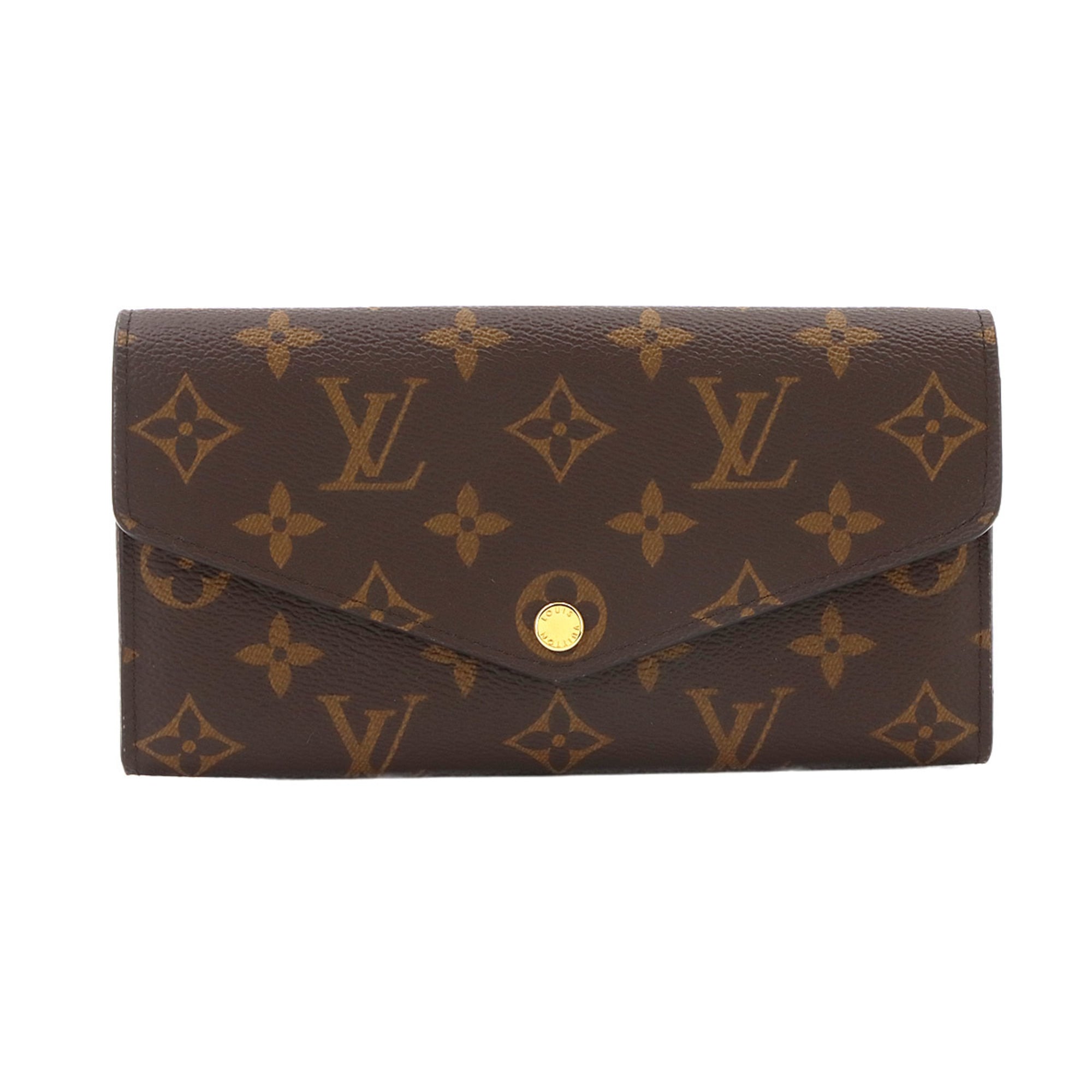 Louis Vuitton Brown Coquelicots Monogram Monogram Long Wallet (Bi-Fold) (Pre-Owned)