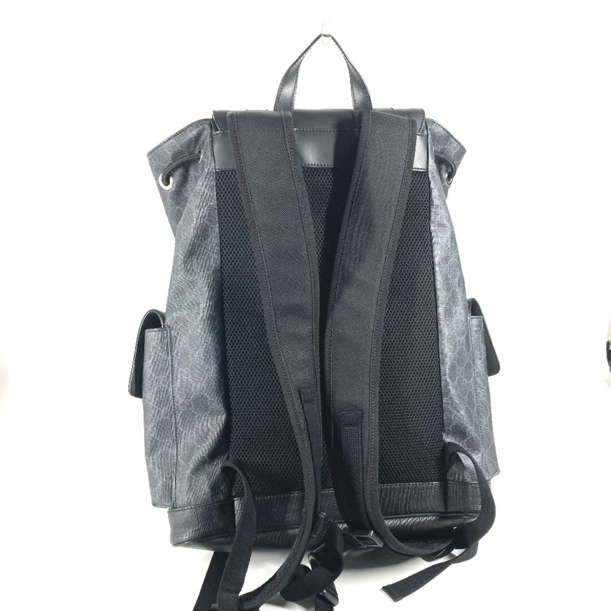 Gucci Black Gg Supreme Backpack (Pre-Owned)