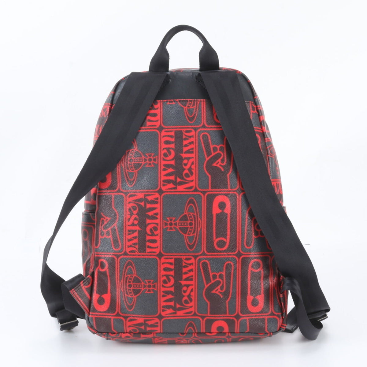 Vivienne Westwood Black Red Color Backpack (Pre-Owned)