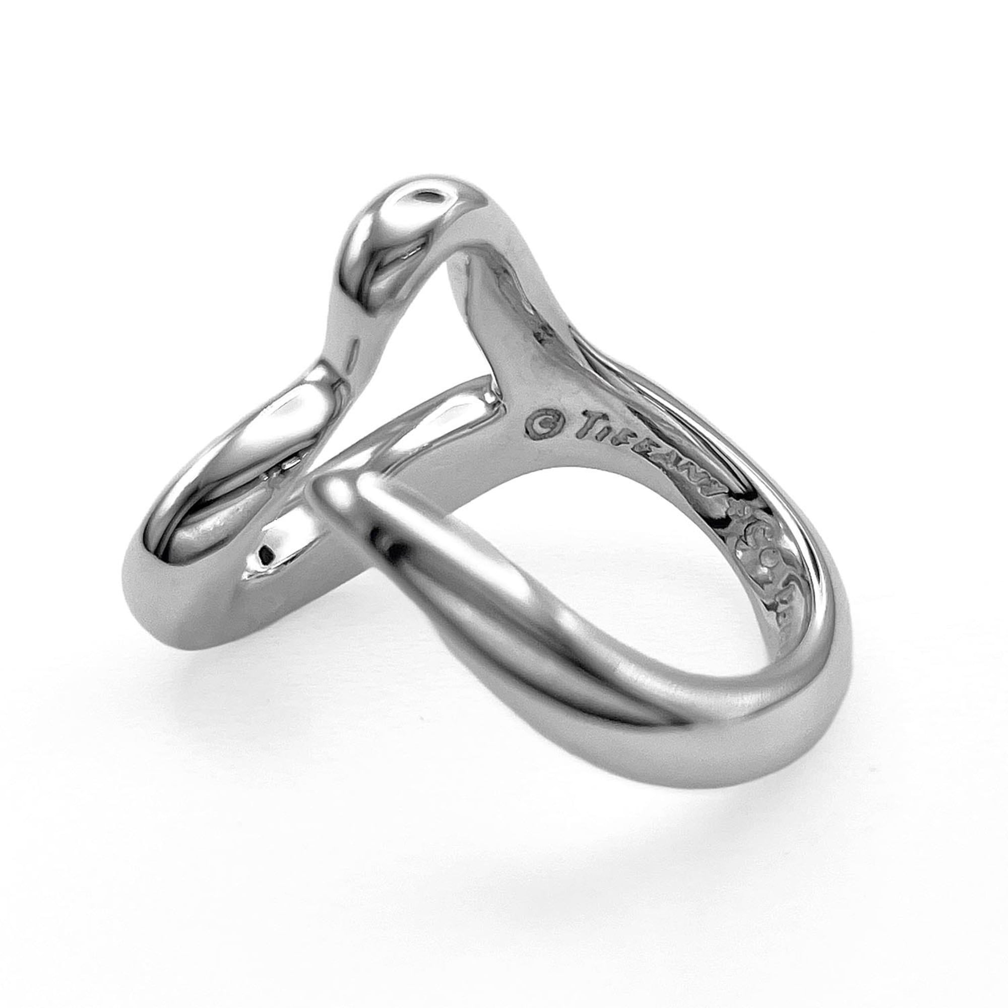 Tiffany Silver Silver 925 Band Ring (Pre-Owned)