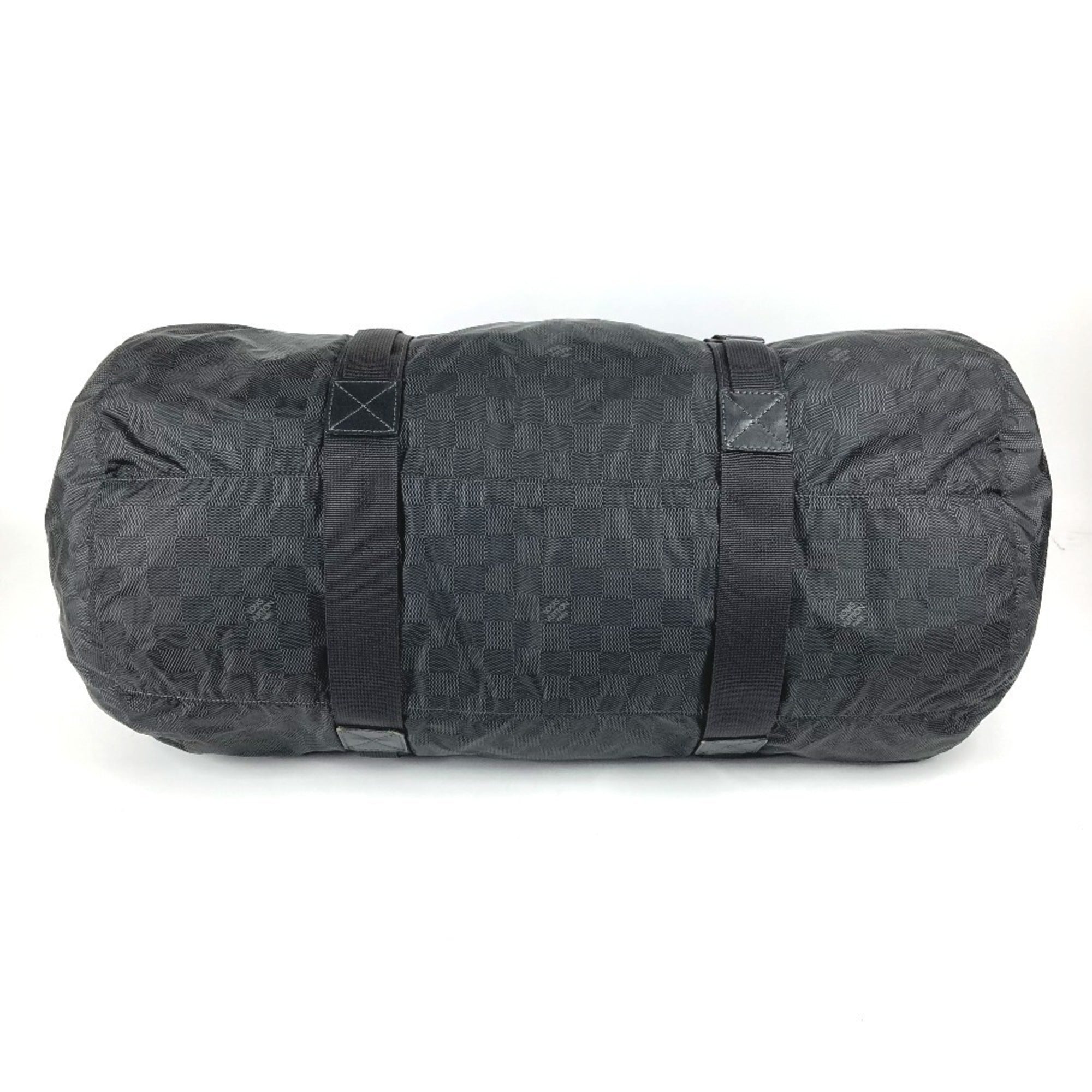 Louis Vuitton Black Damier Canvas Boston Bag Shoulder Bag (Pre-Owned)