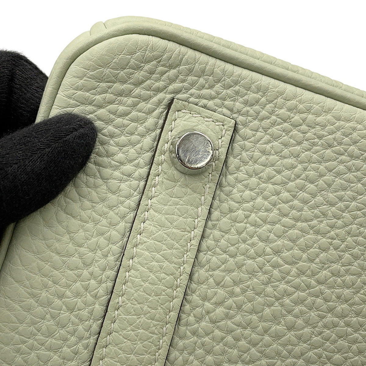 Hermes Green Togo Leather Handbag (Pre-Owned)