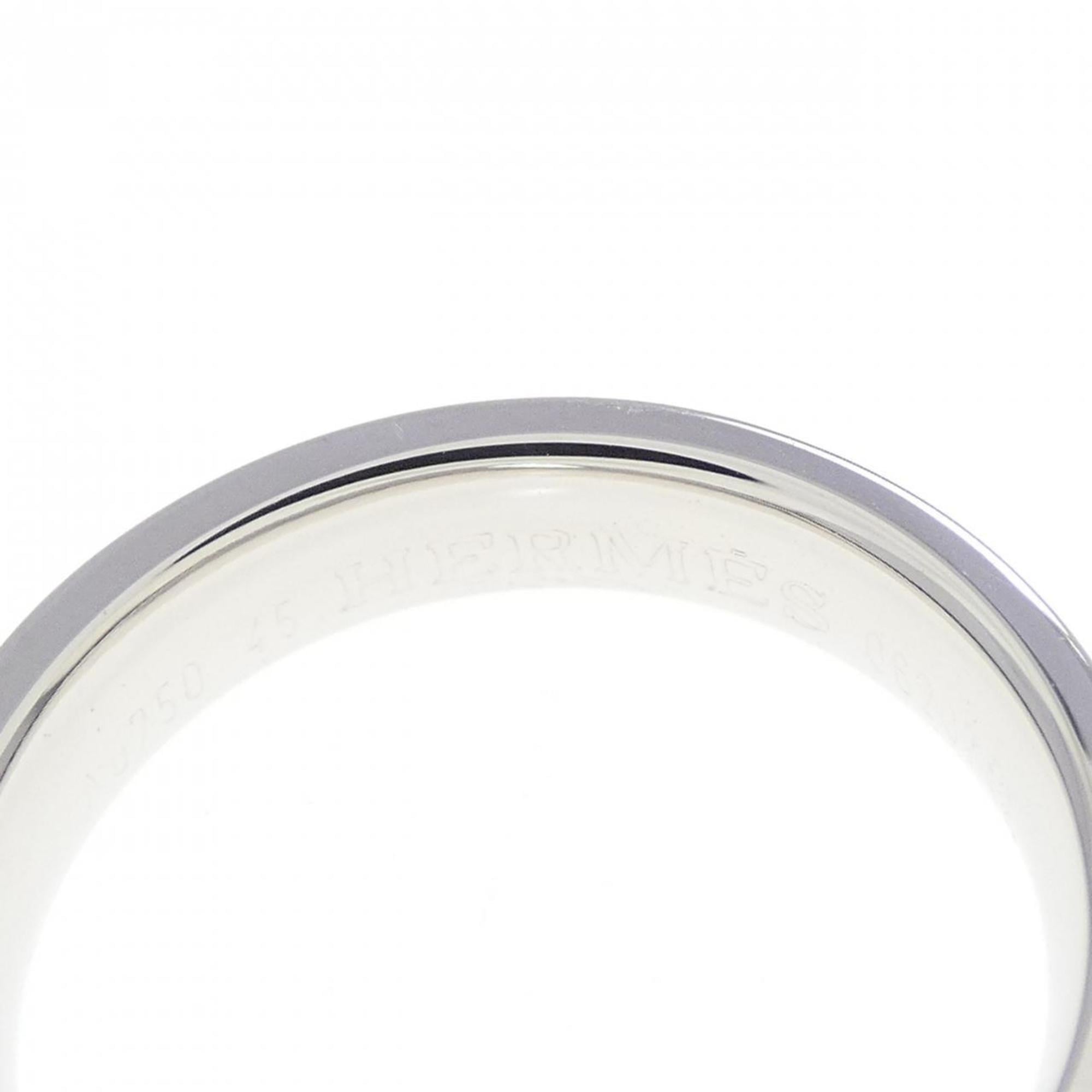Hermes White Gold (18K) Band Ring (Pre-Owned)