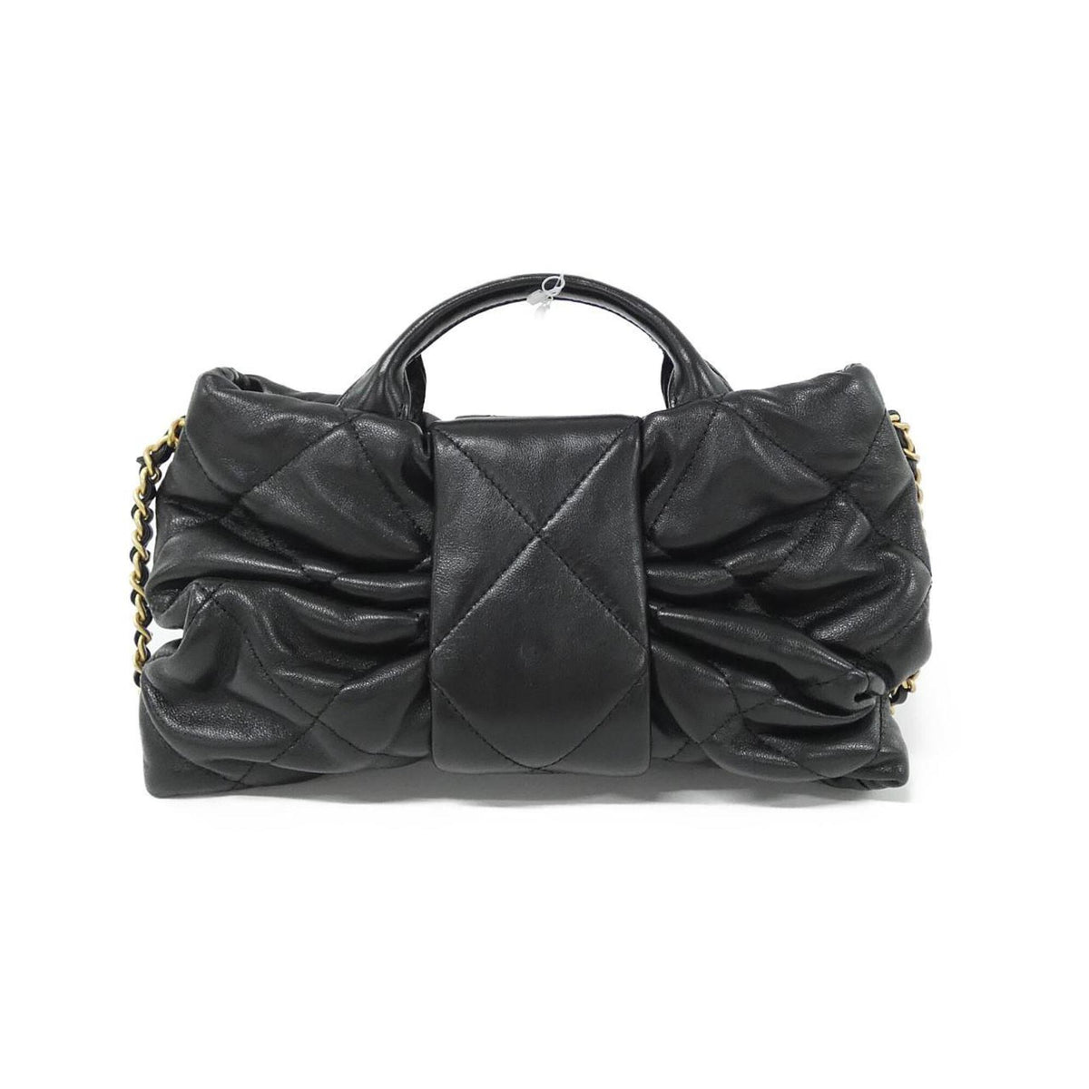 Chanel Black Leather Handbag (Pre-Owned)