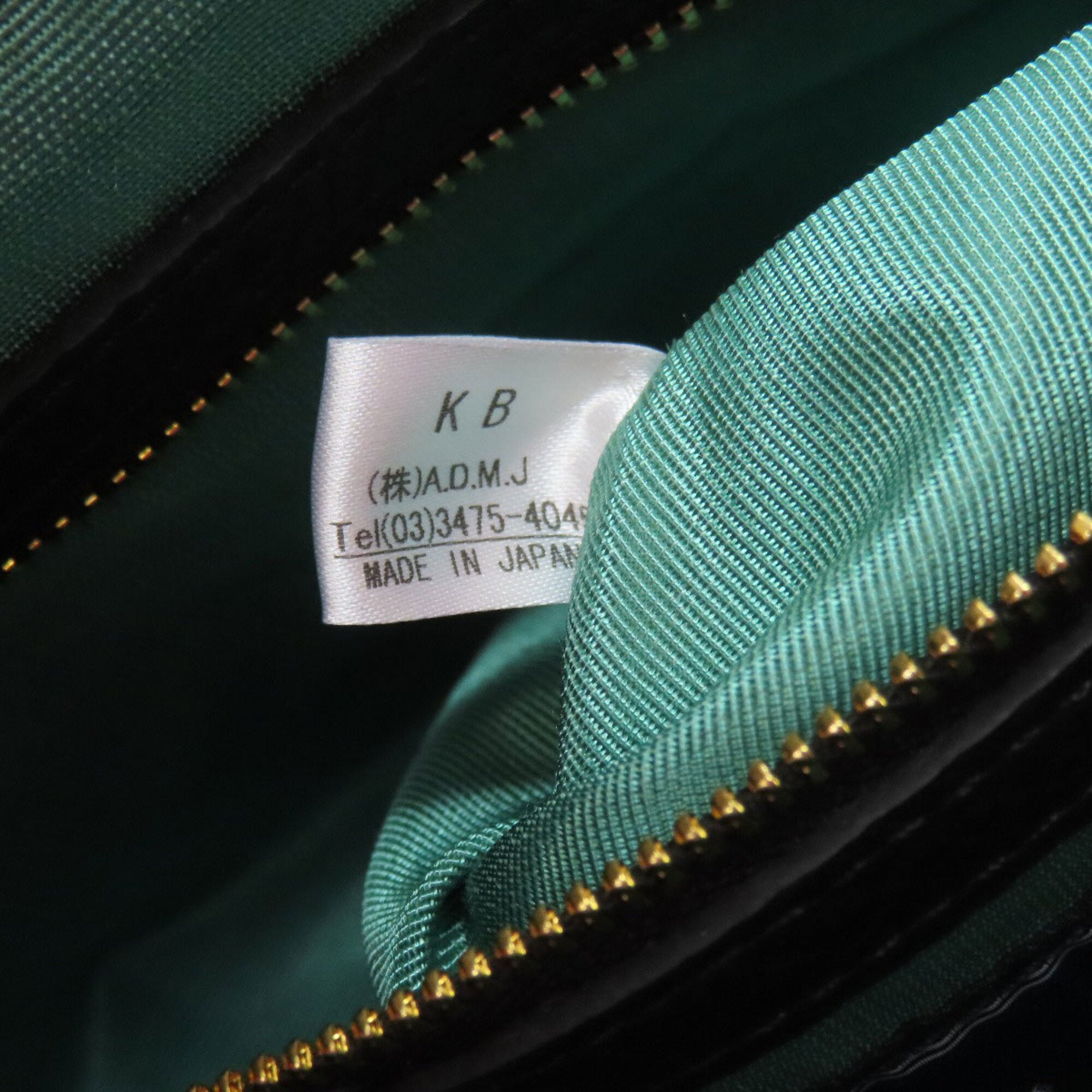 A.D.M.J Black Leather Handbag (Pre-Owned)