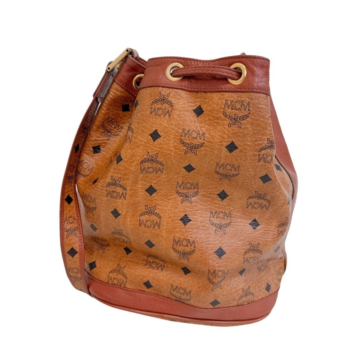 Mcm Brown Leather Shoulder Bag (Pre-Owned)