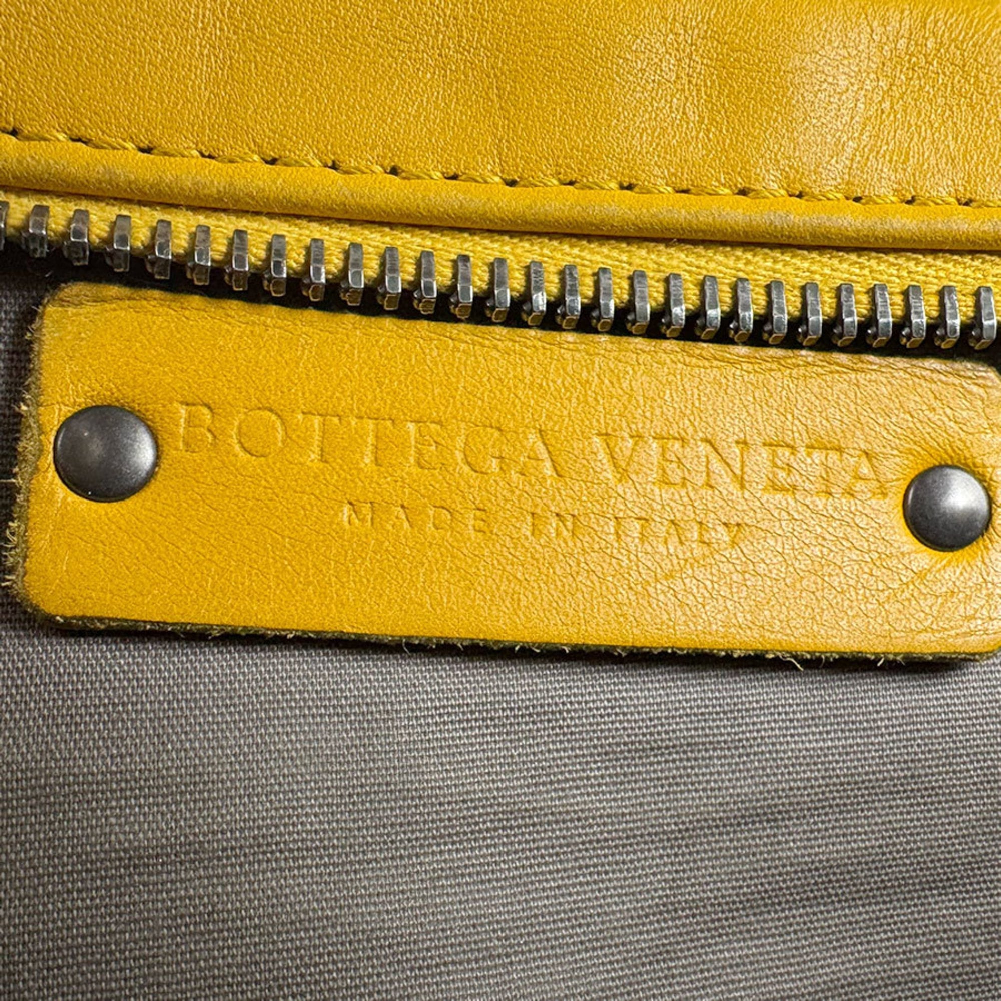 Bottega Veneta Yellow Leather Fanny Pack (Pre-Owned)
