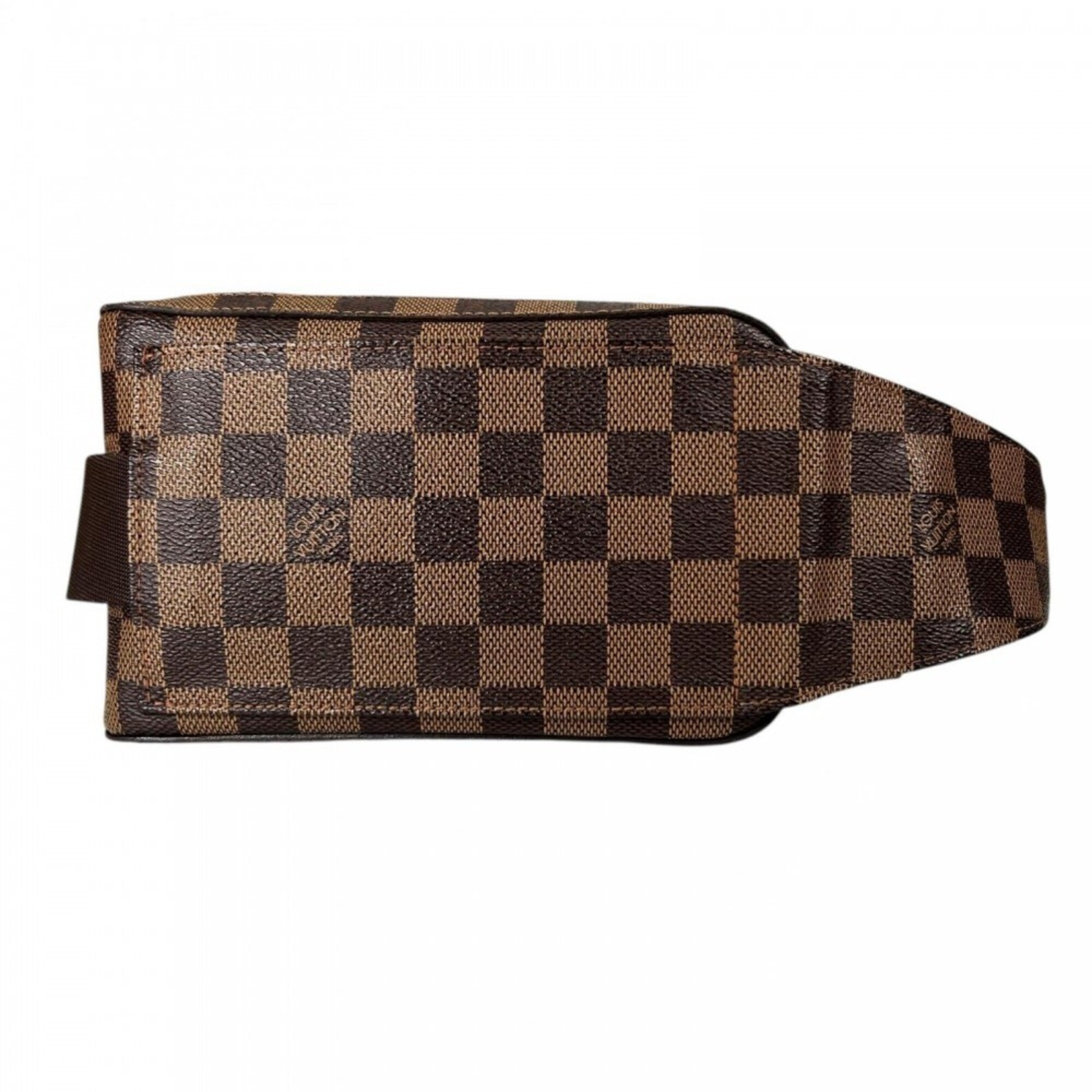 Louis Vuitton Brown White Damier Canvas Sling Bag (Pre-Owned)