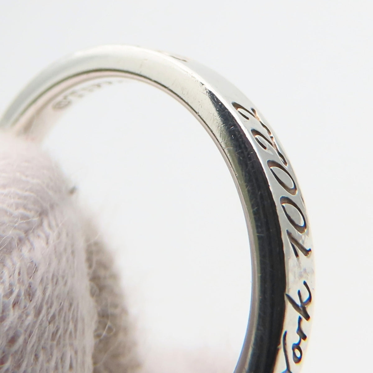 Tiffany Silver Silver 925 Band Ring (Pre-Owned)