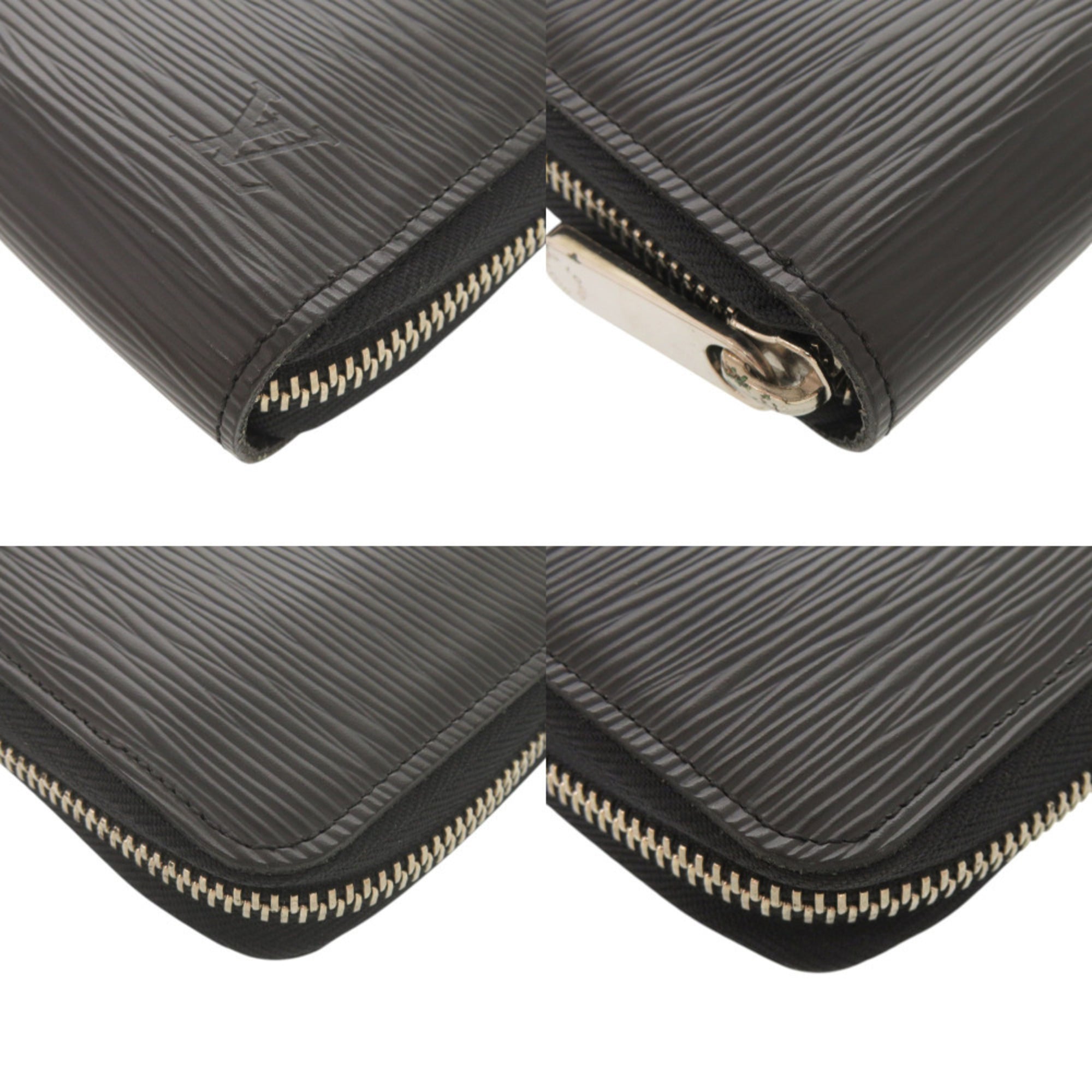 Louis Vuitton Black Noir Epi Leather Long Wallet (Bi-Fold) (Pre-Owned)