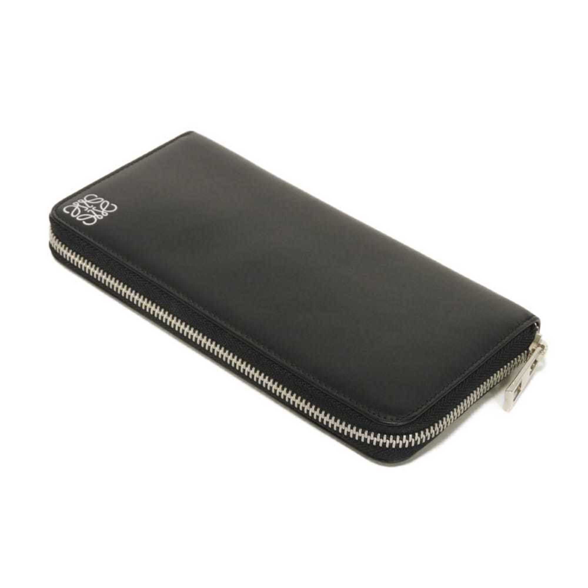 Loewe Black Leather Long Wallet (Bi-Fold) (Pre-Owned)