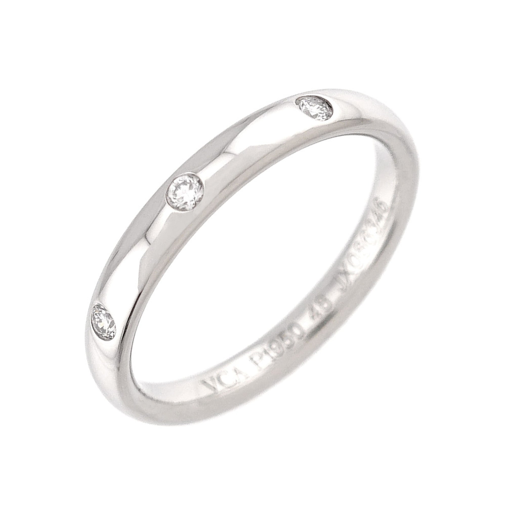 Van Cleef & Arpels Platinum 950 Band Ring (Pre-Owned)
