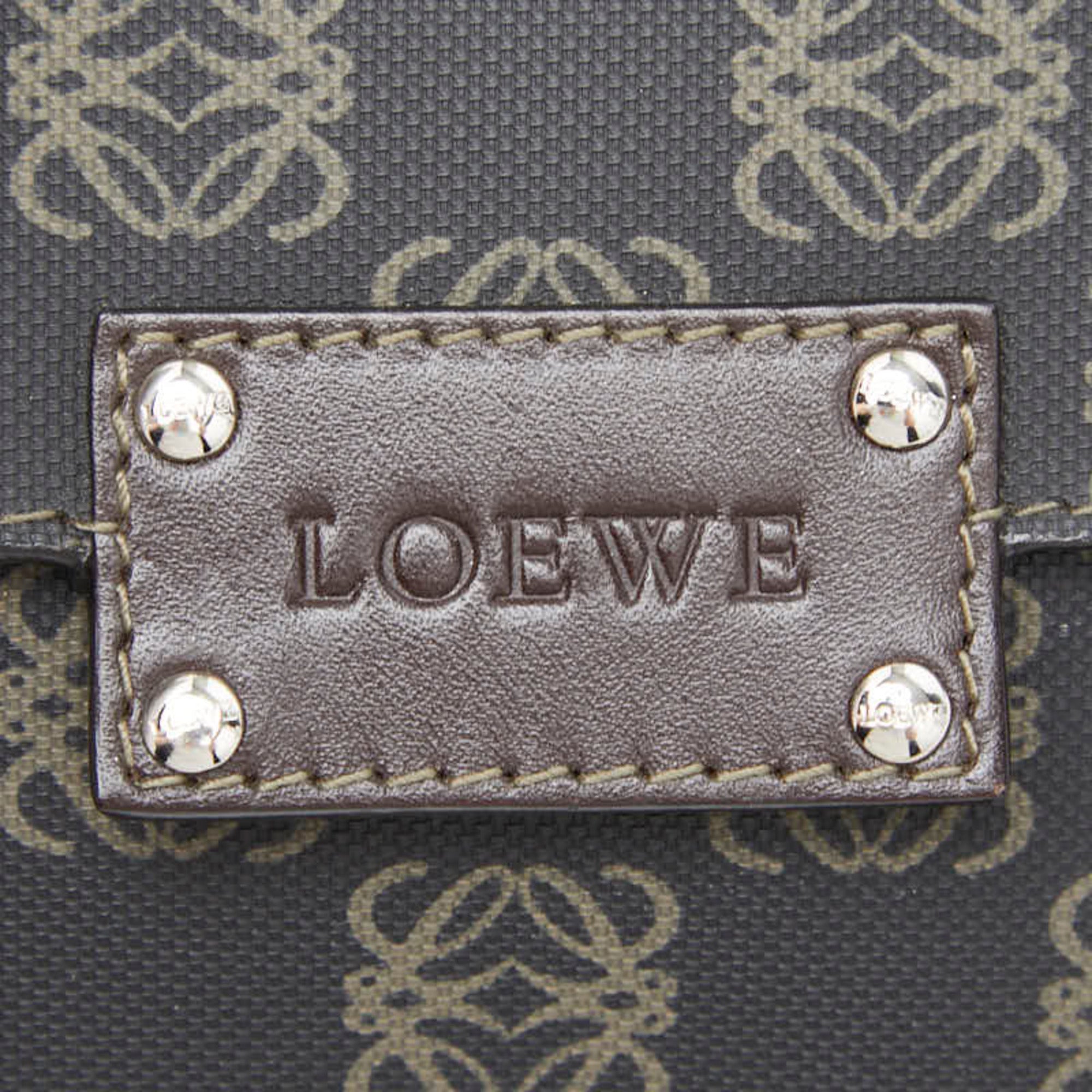 Loewe Black Brown Pvc Leather Shoulder Bag (Pre-Owned)