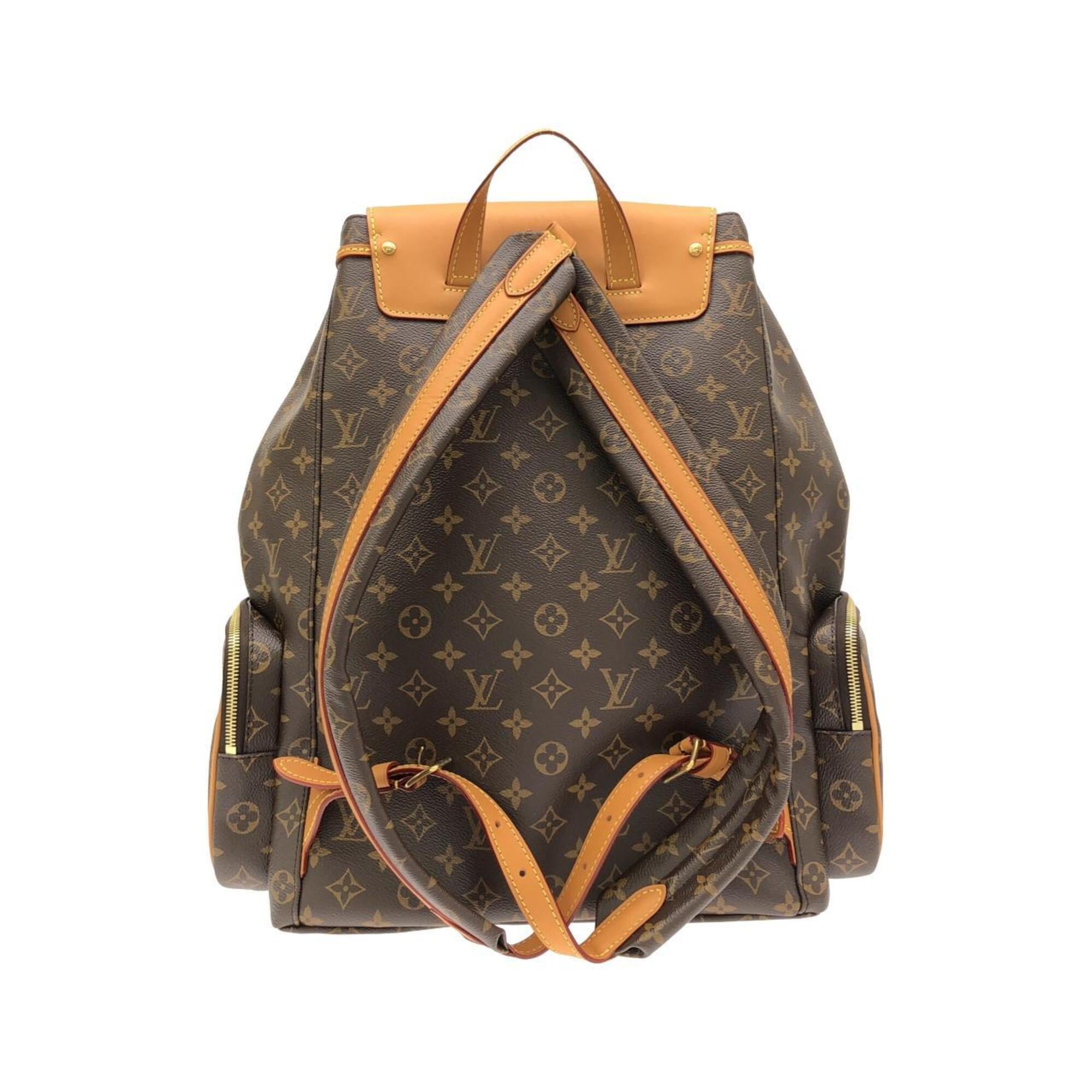 Louis Vuitton Marron Coated Canvas Backpack (Pre-Owned)